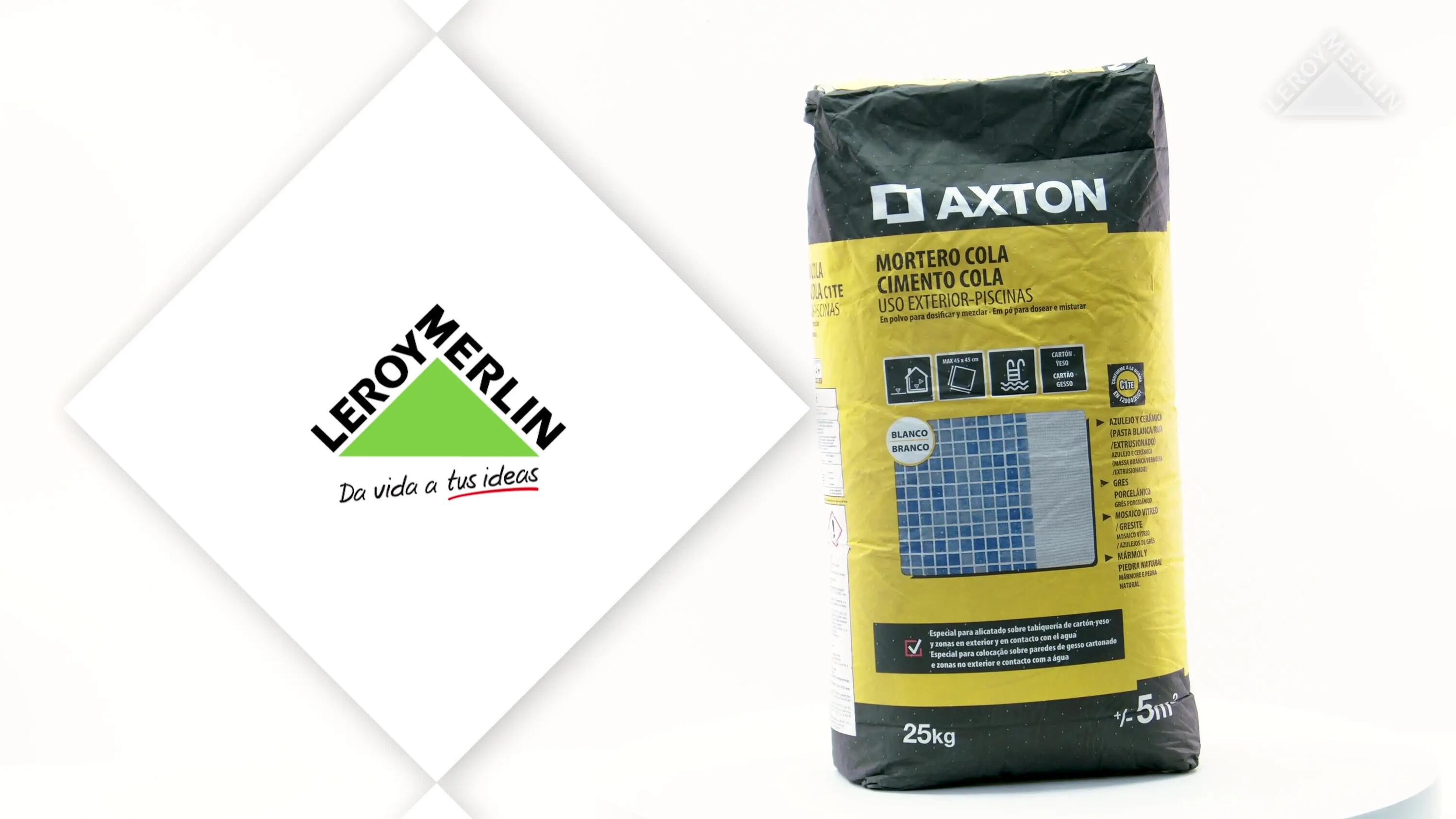 Mortero cola AXTON blanco para exterior 25 kg - 1