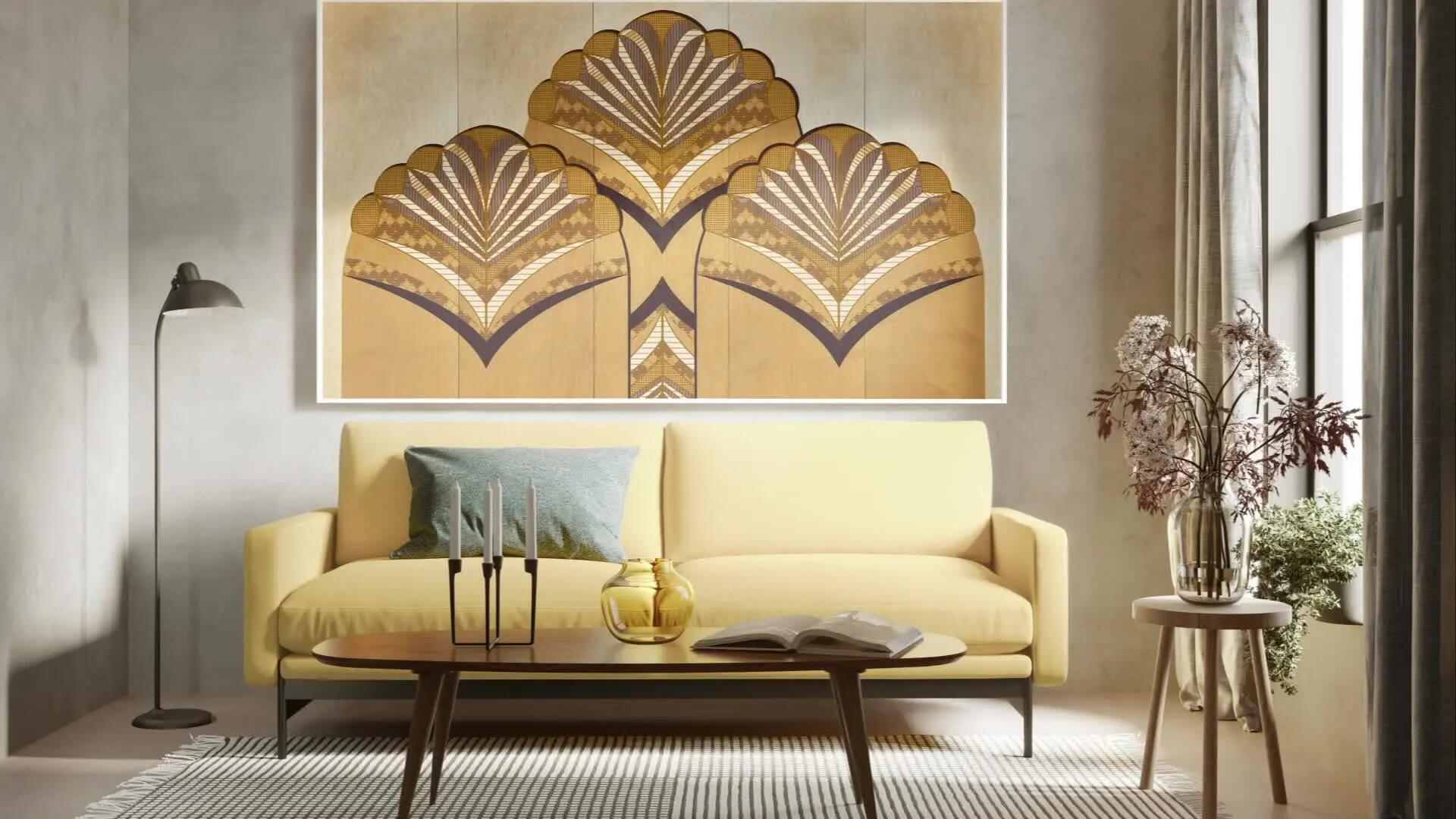 Revestimento de parede em madeira kit mural 120x40cm Woodafix Midi - 9