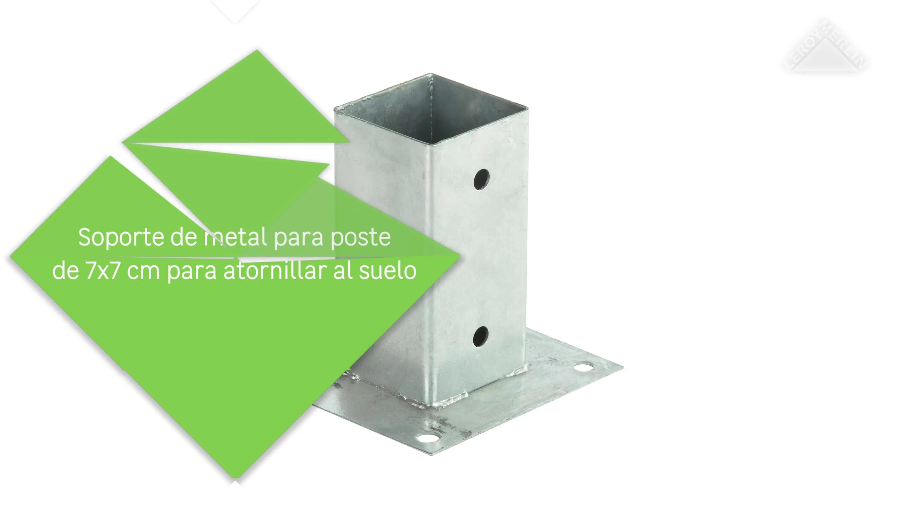 Suporte para poste PLACA 7X7CM - 2