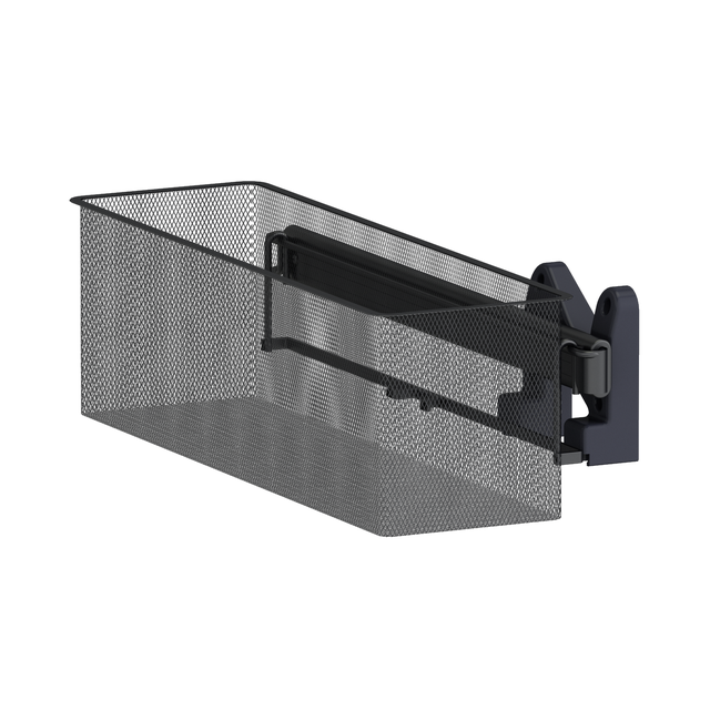 Cesta extraíble lateral para módulo de armario Spaceo Evo´M negro 20.4x15x48 cm