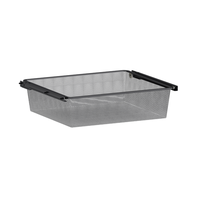 Panier coulissant pour caisson SPACEO Evo'M Mesh noir H.14.8 x l.56.8 x P.48 cm