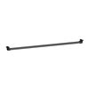 Set de barra y soportes para módulo de armario Spaceo Evo´M de acero ovalada 80cm negro