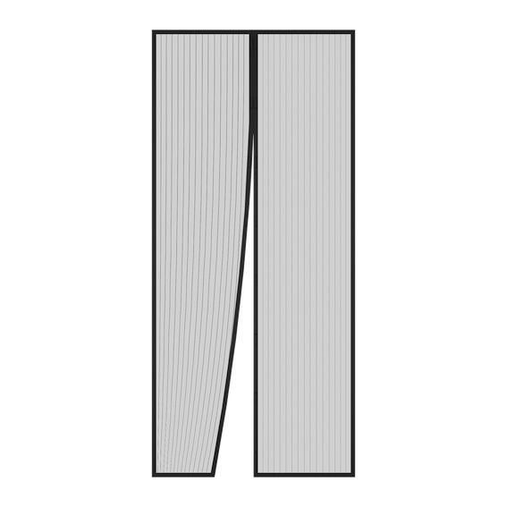 Moustiquaire H.220 x l.100cm rideau magnétique noir/pte fenêtre MOUSTIKIT OPTIMA - 3