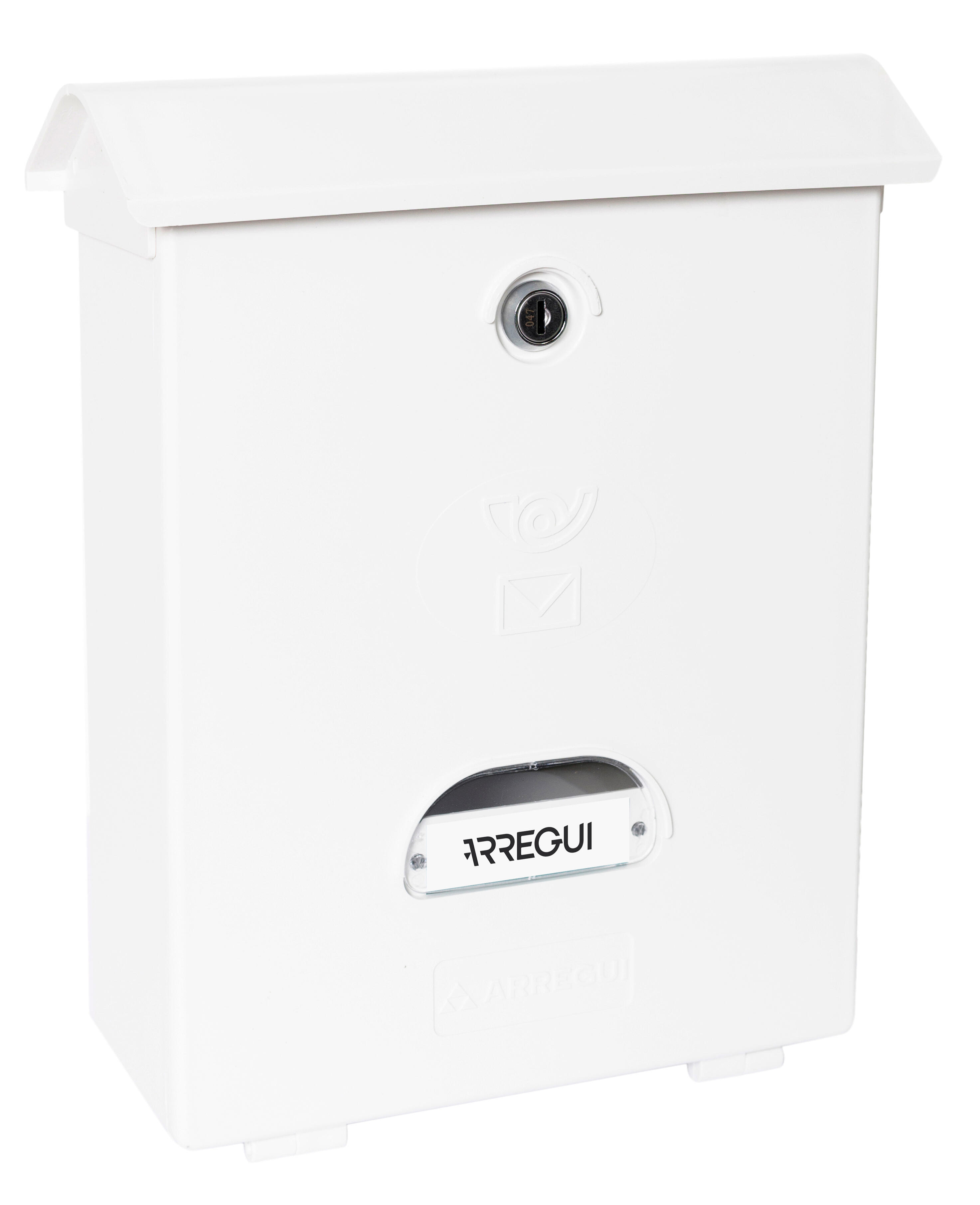 Buzón de correo de plástico en blanco de 34.6x27x11 cm