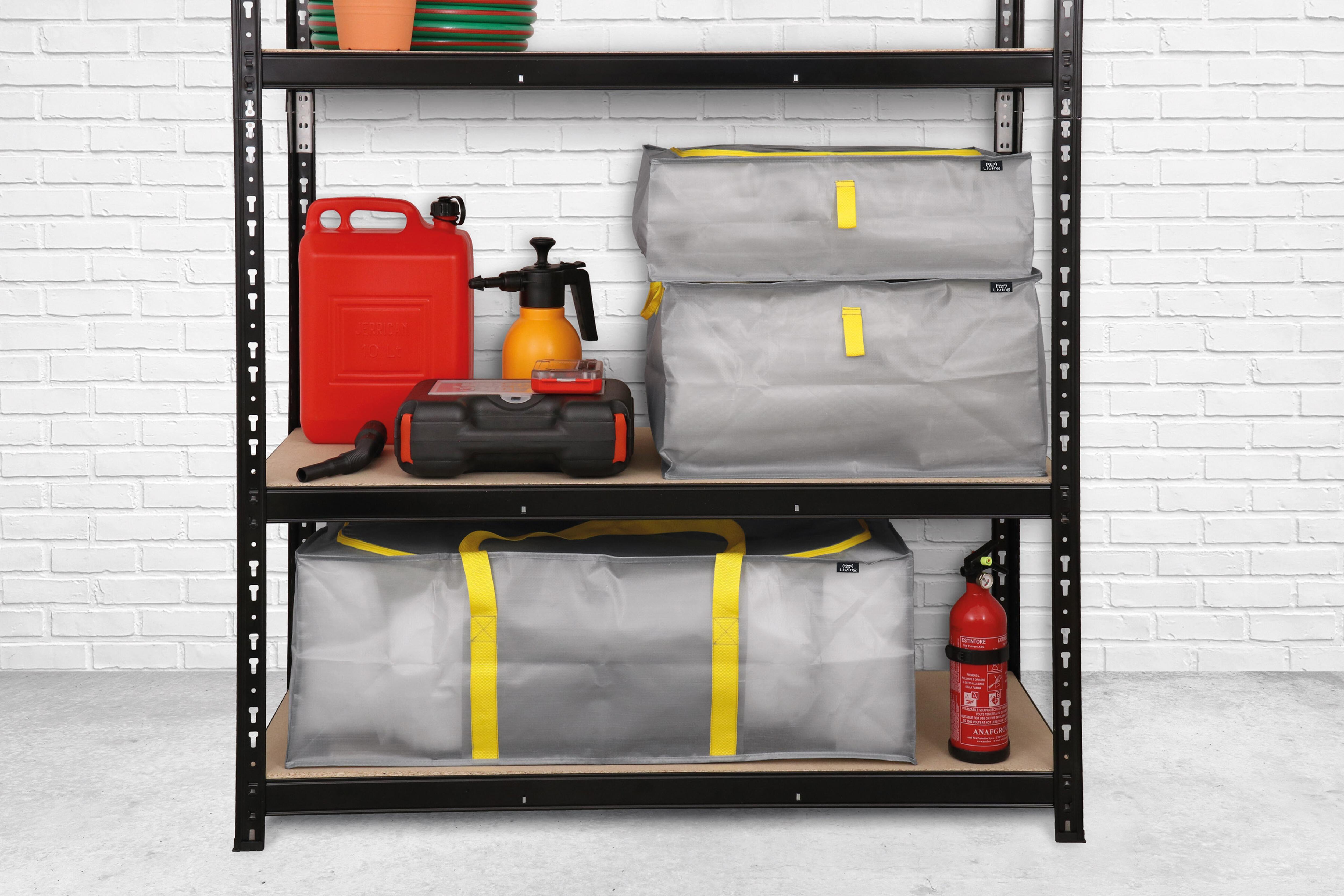 Caixa de Armazenamento Domopak Living Taurus 907412 Multiusos Cinzento 90 L 15 kg - 3