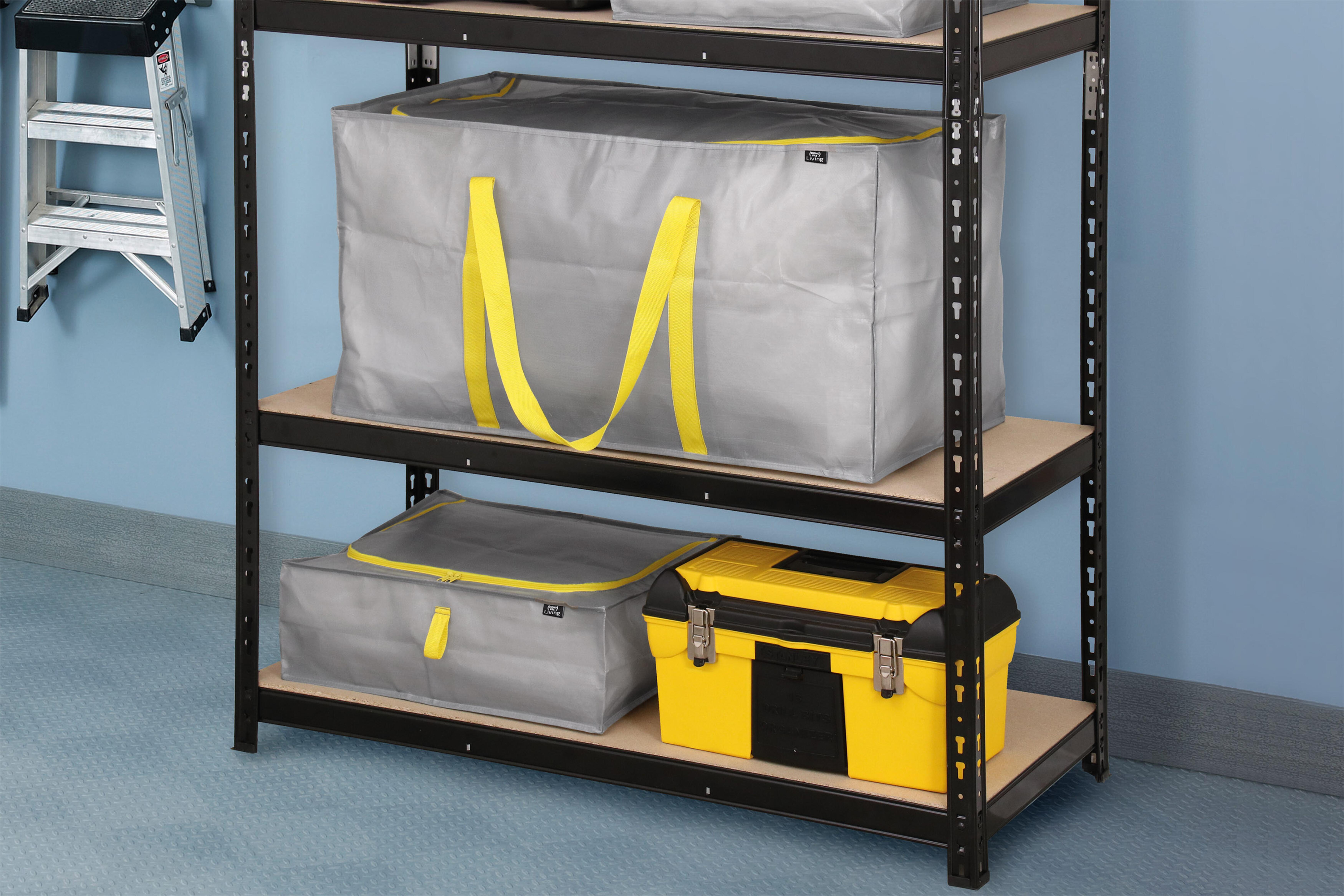 Caixa de Armazenamento Domopak Living Taurus 907412 Multiusos Cinzento 90 L 15 kg - 6