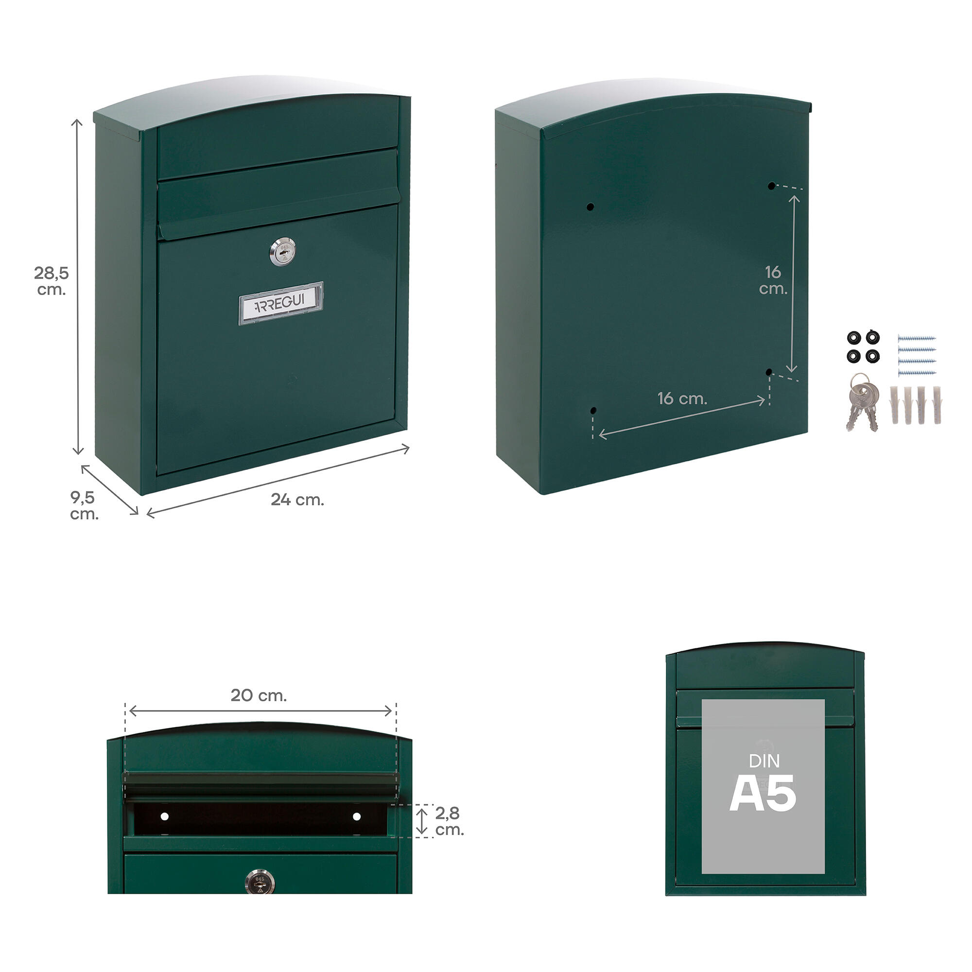 Caixa para documentos COMPACT VERDE - 9
