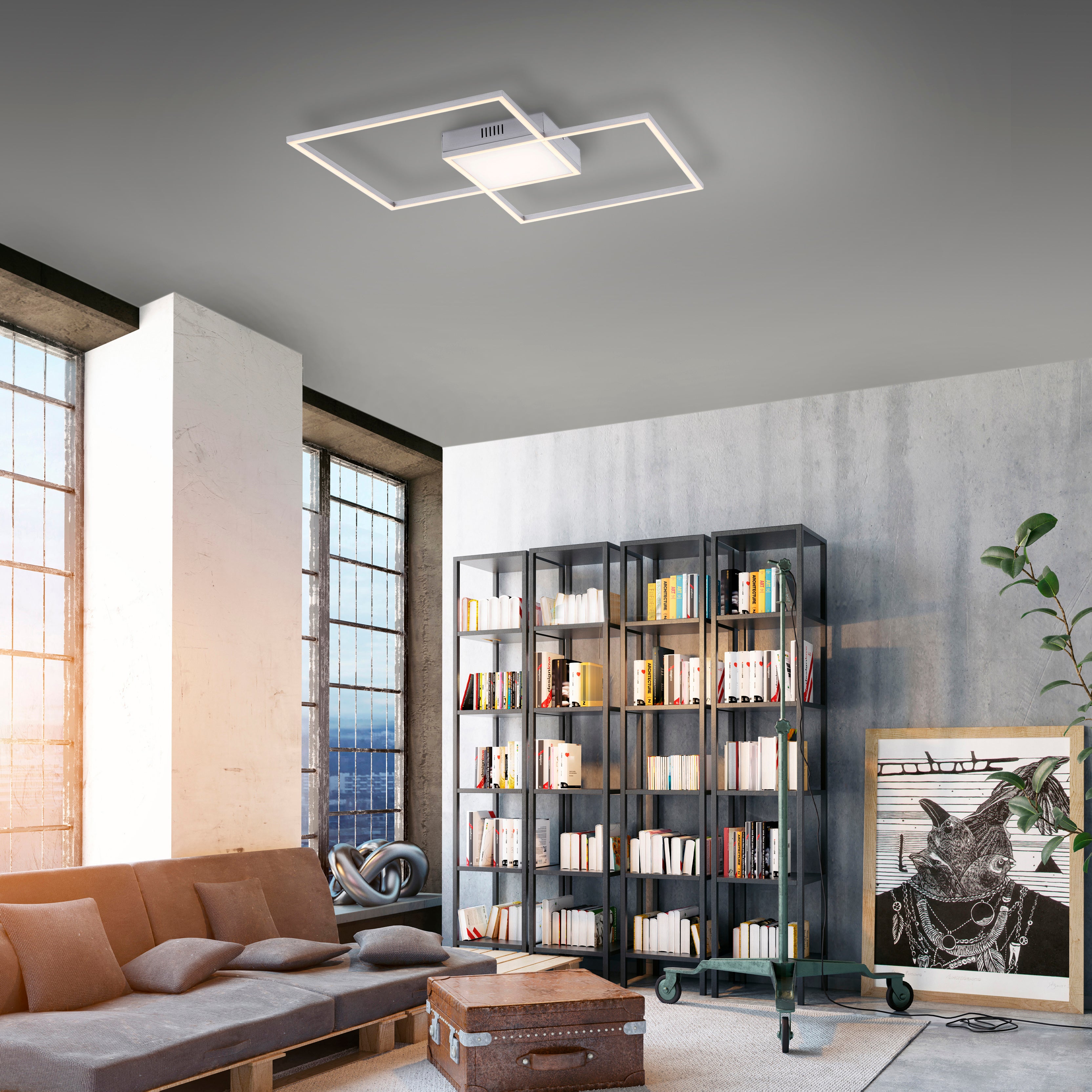 Plafón asmin led 44.5w color luz regulable con mando