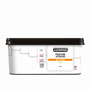 Peinture mur, boiserie blanc satin LUXENS Intérieure 2.5L Leroy Merlin Les bons plans des petits projets avant l'été