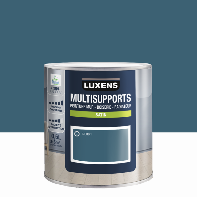 Peinture mur, boiserie, radiateur fjord 1 satin LUXENS , 0.5L
