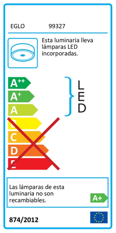 Plafón Fradelo Módulo LED 1250 lm negro 26 cm amarillo | Leroy Merlin