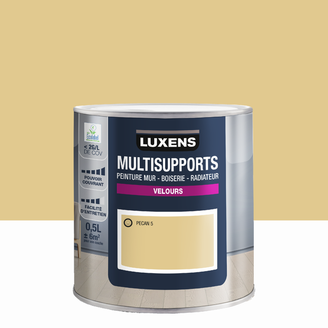 Peinture mur, boiserie, radiateur pecan 5 velours LUXENS , 0.5L