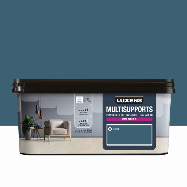 Peinture mur, boiserie, radiateur fjord 1 velours LUXENS , 2.5L