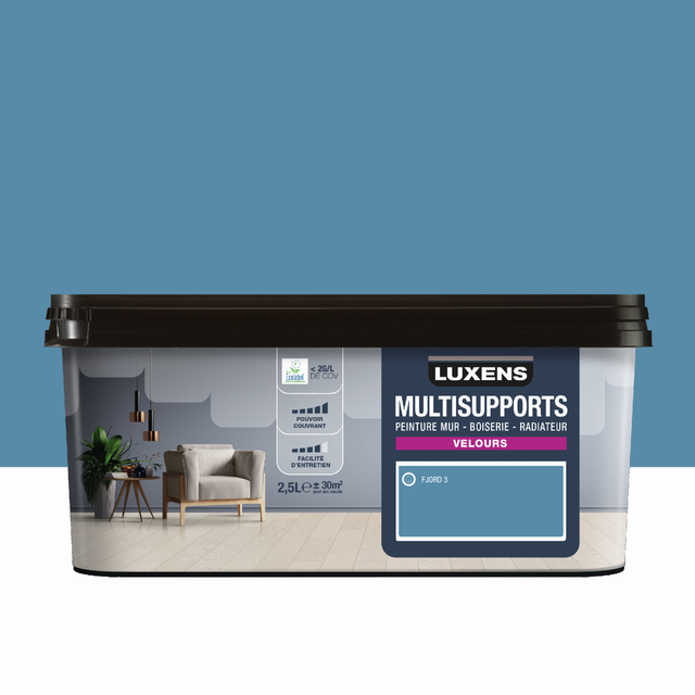 Peinture mur, boiserie, radiateur fjord 3 velours LUXENS , 2.5L