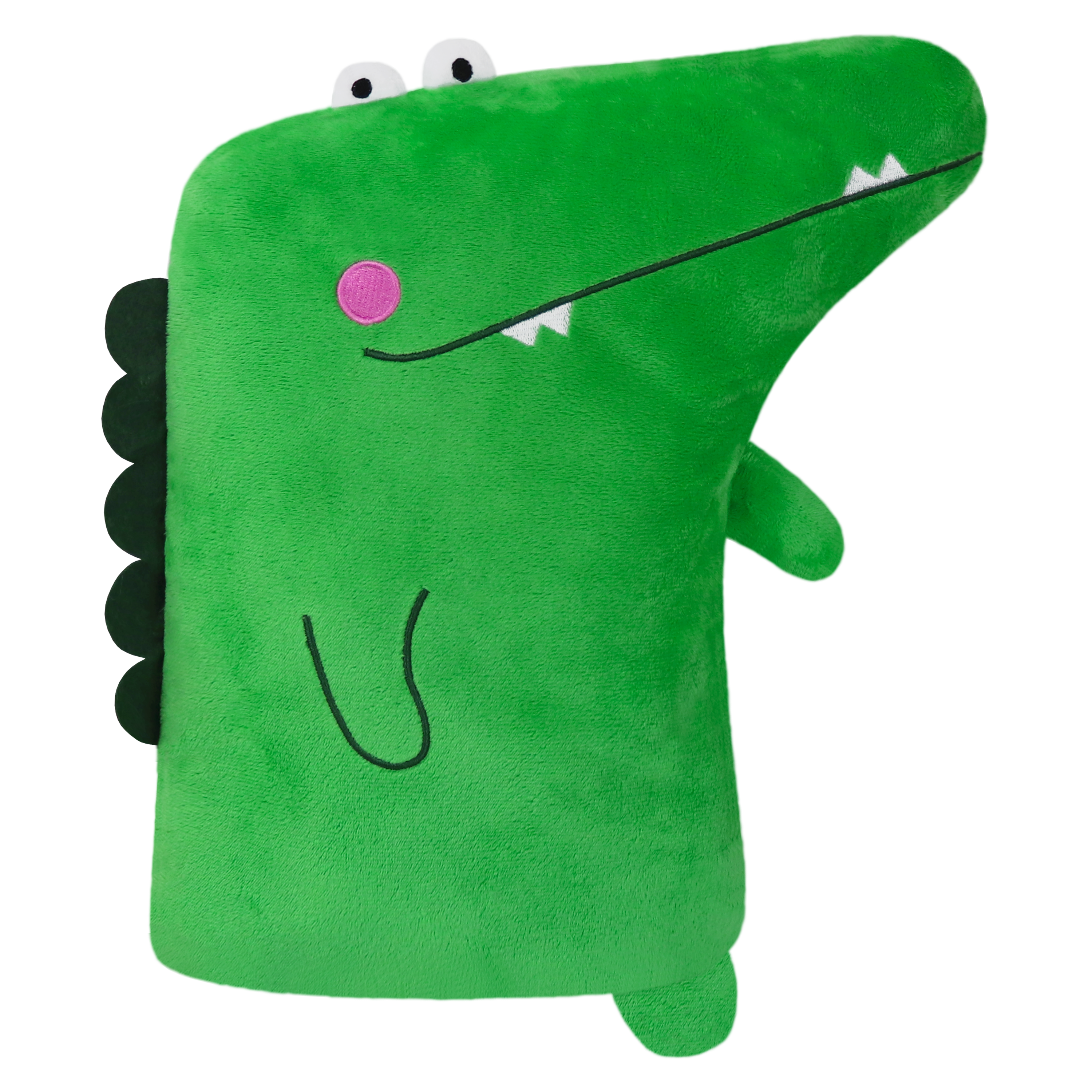Poduszka dla dzieci Soft Petit Croco zielona 26 x 30 cm