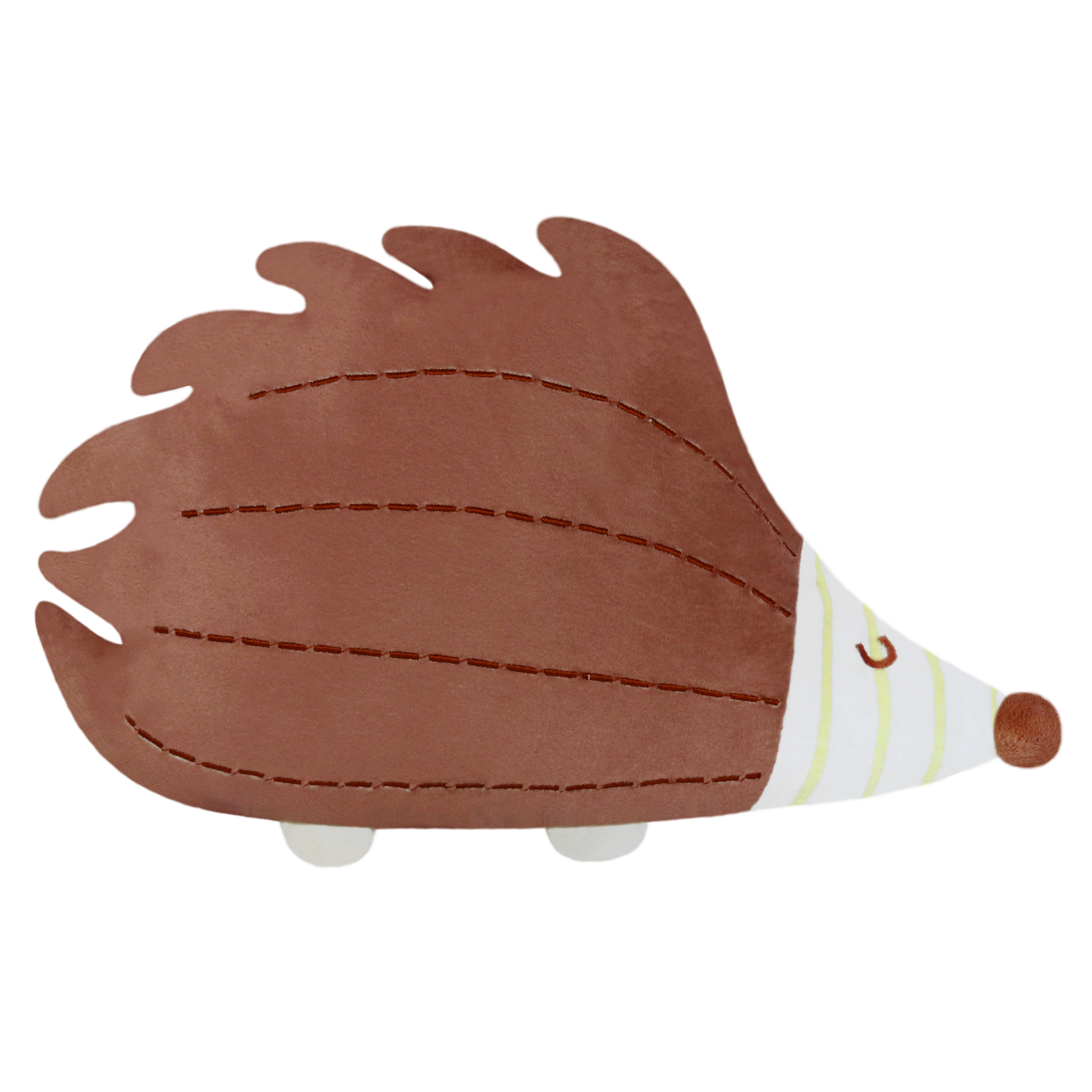 Poduszka dla dzieci Soft Petit Hedgehog brązowa 26 x 30 cm