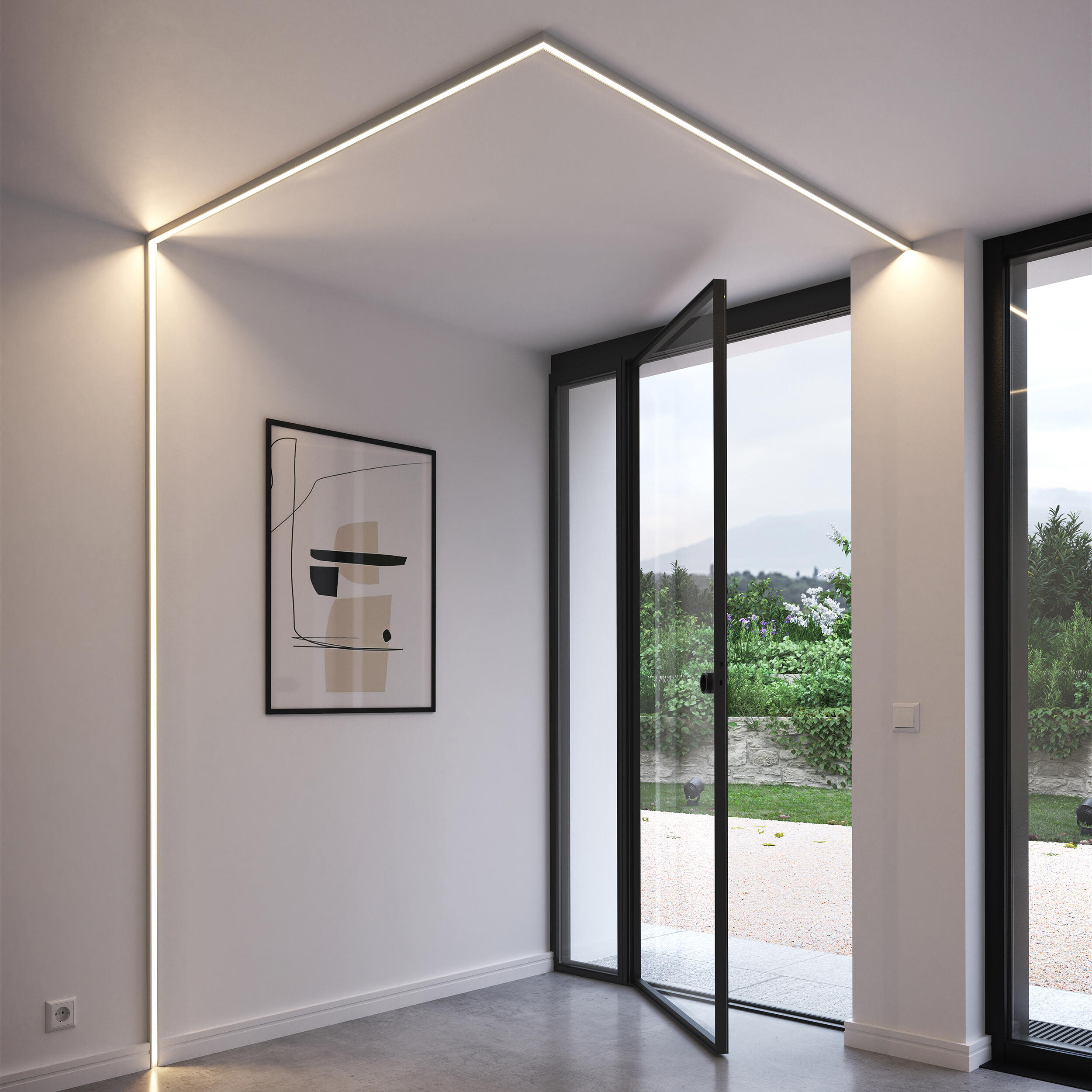 Listwa ścienna DL25 do LED z polistyrenu 2x200 cm DMS - 19