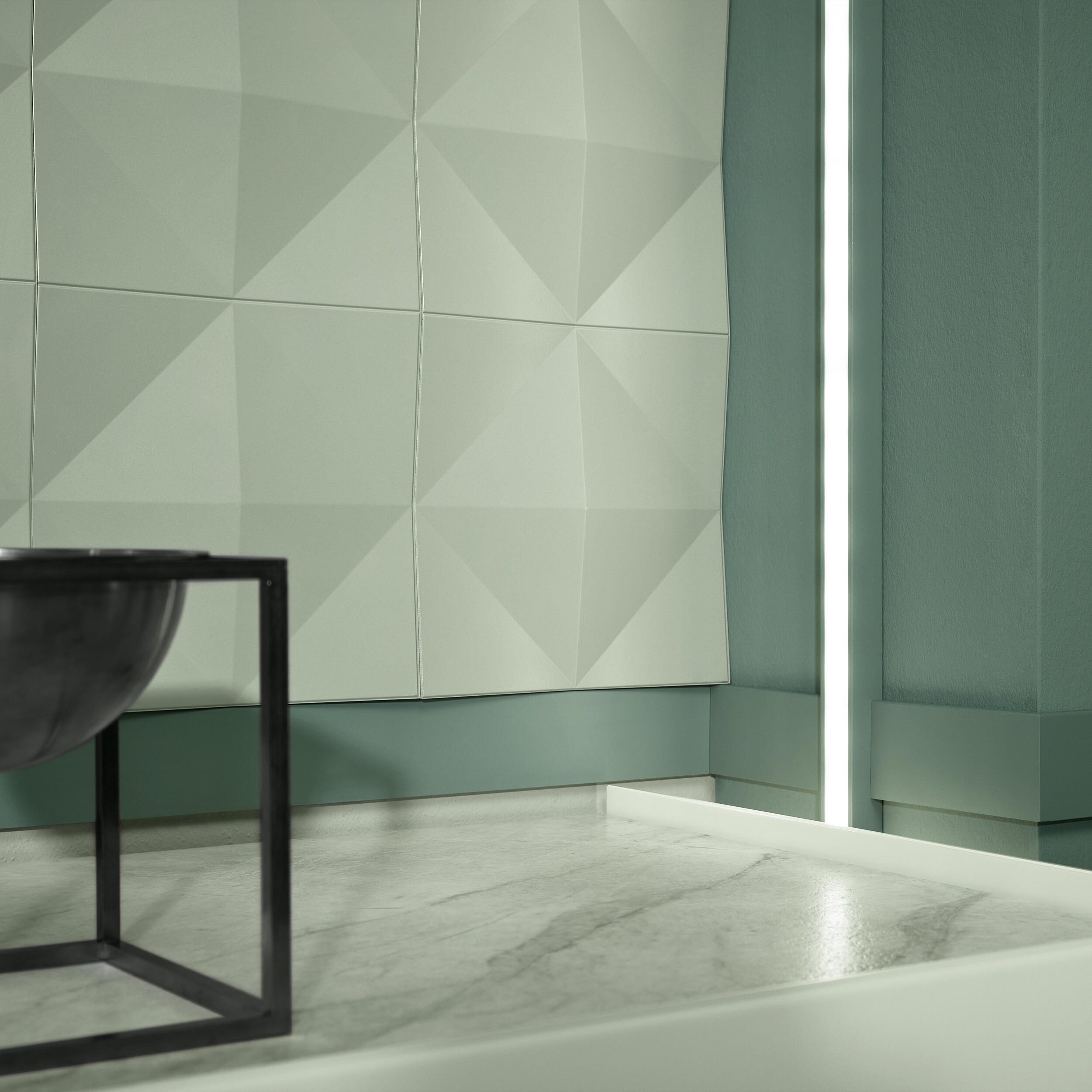 Listwa ścienna DL25 do LED z polistyrenu 2x200 cm DMS - 18