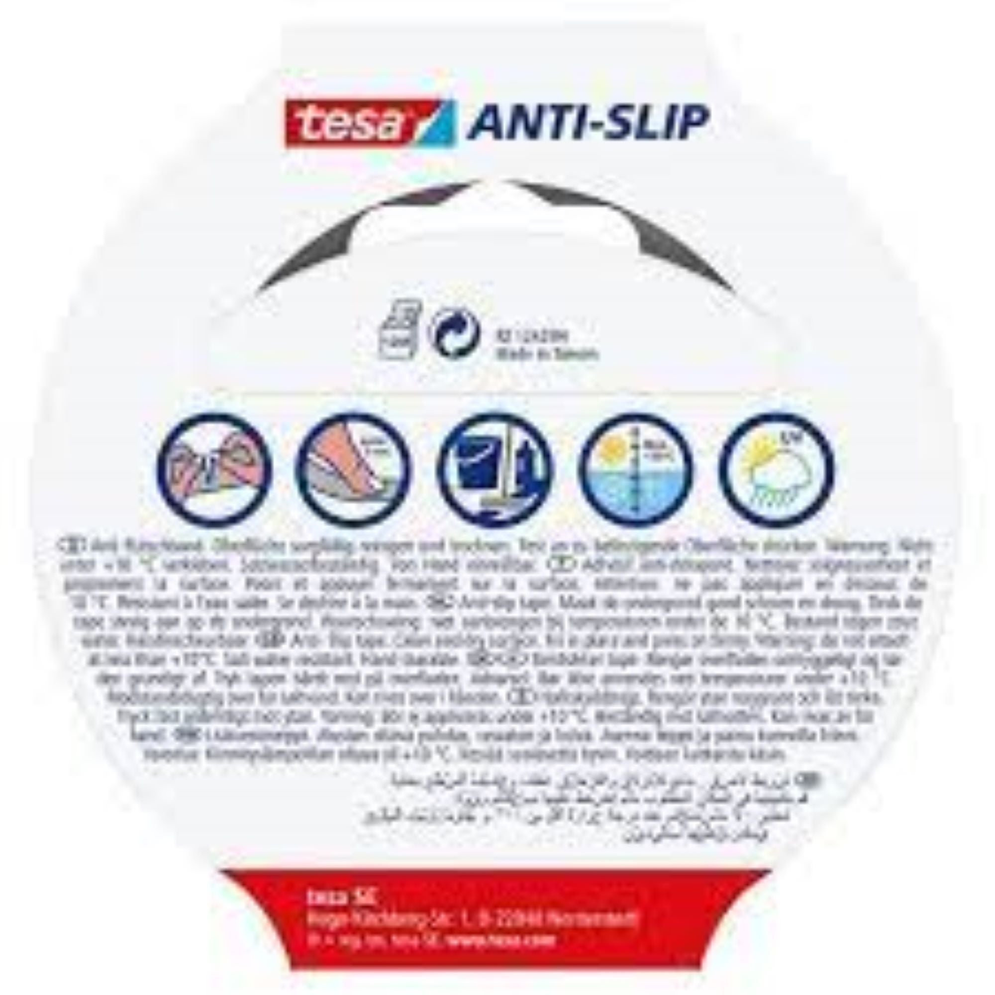 Fita antiderrapante tesa 5mx25mm transparente - 2