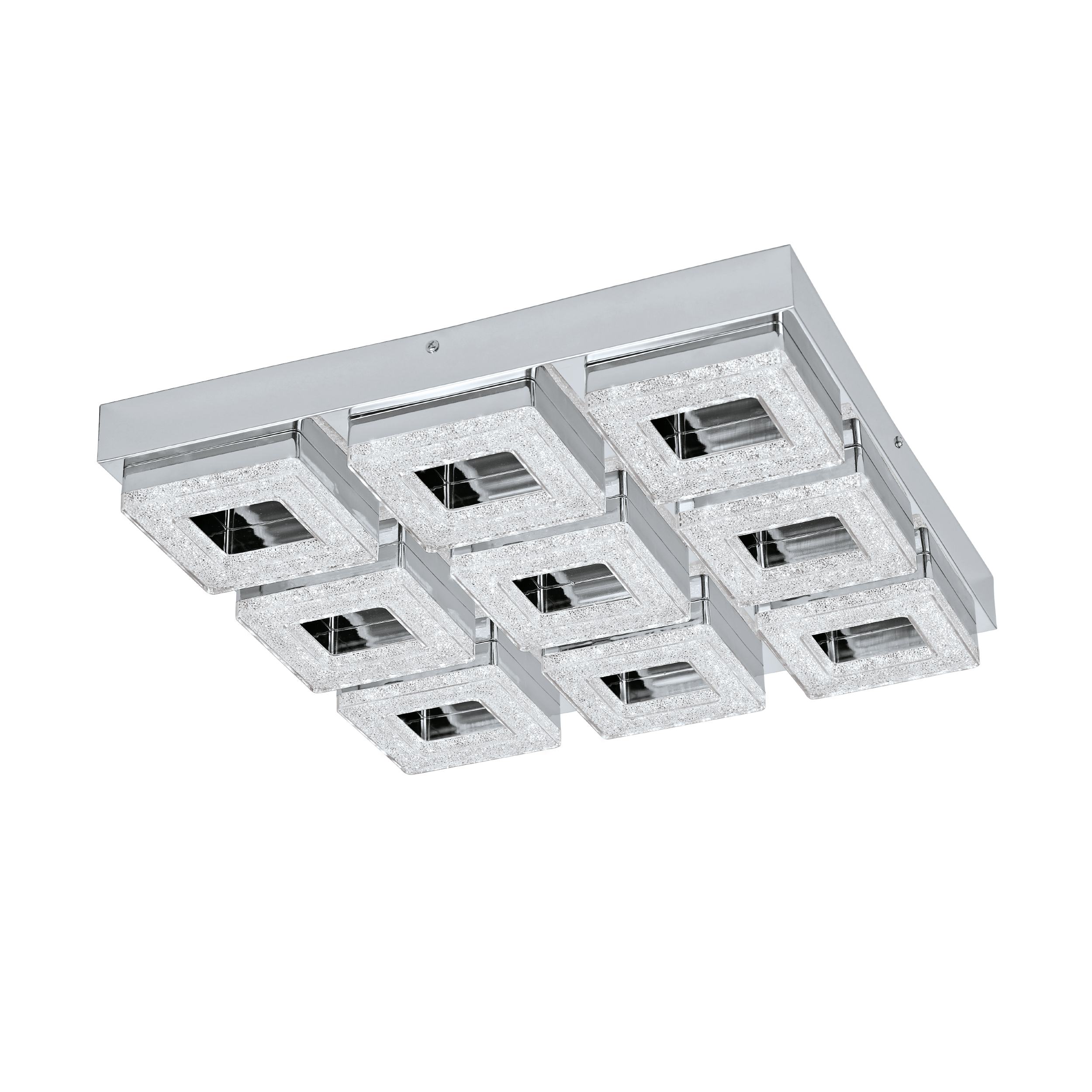 Plafón Fradelo Módulo LED 3780 lm gris 44 cm amarillo | Leroy Merlin