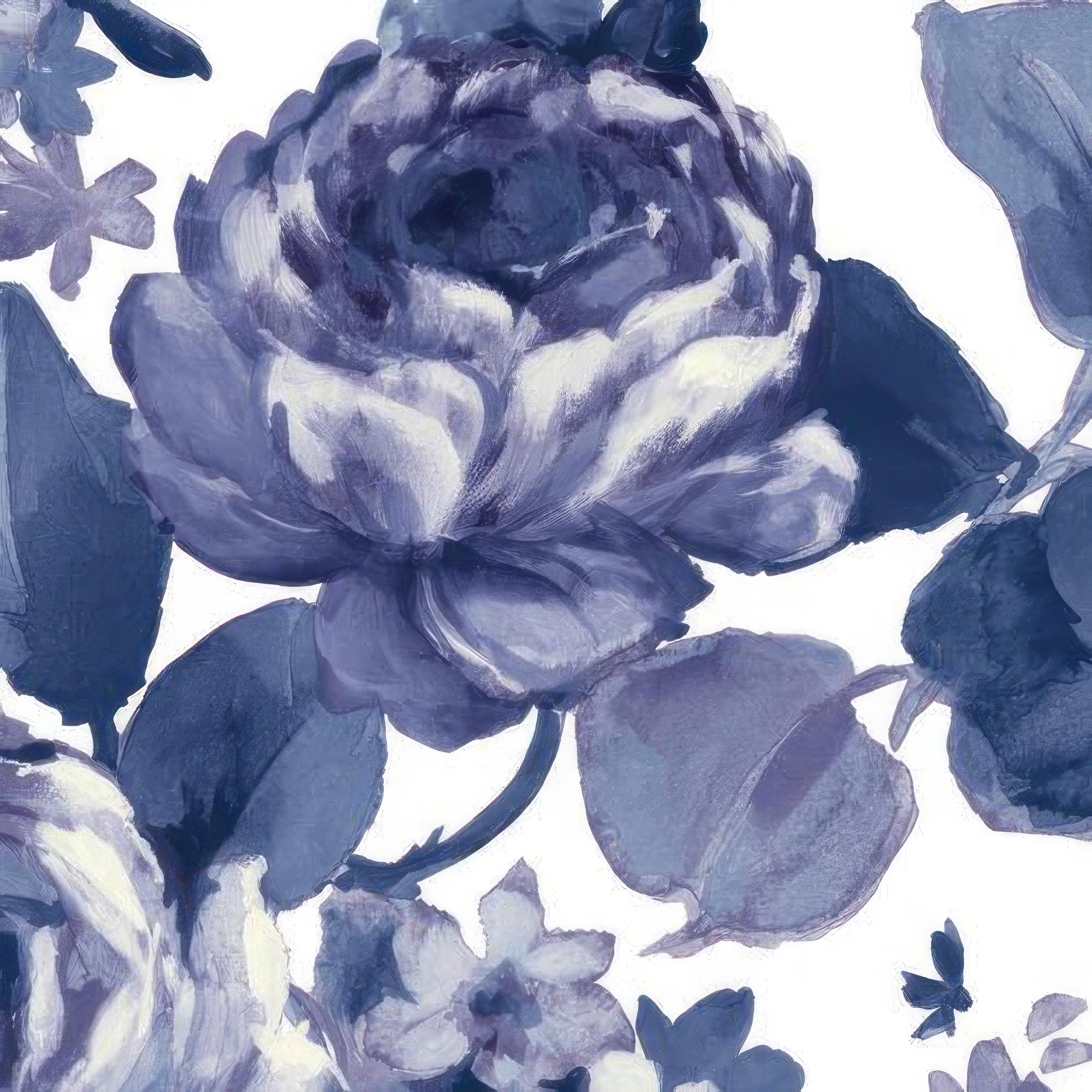 Tela al corte tapicería lino hampshire azul ancho 280 cm