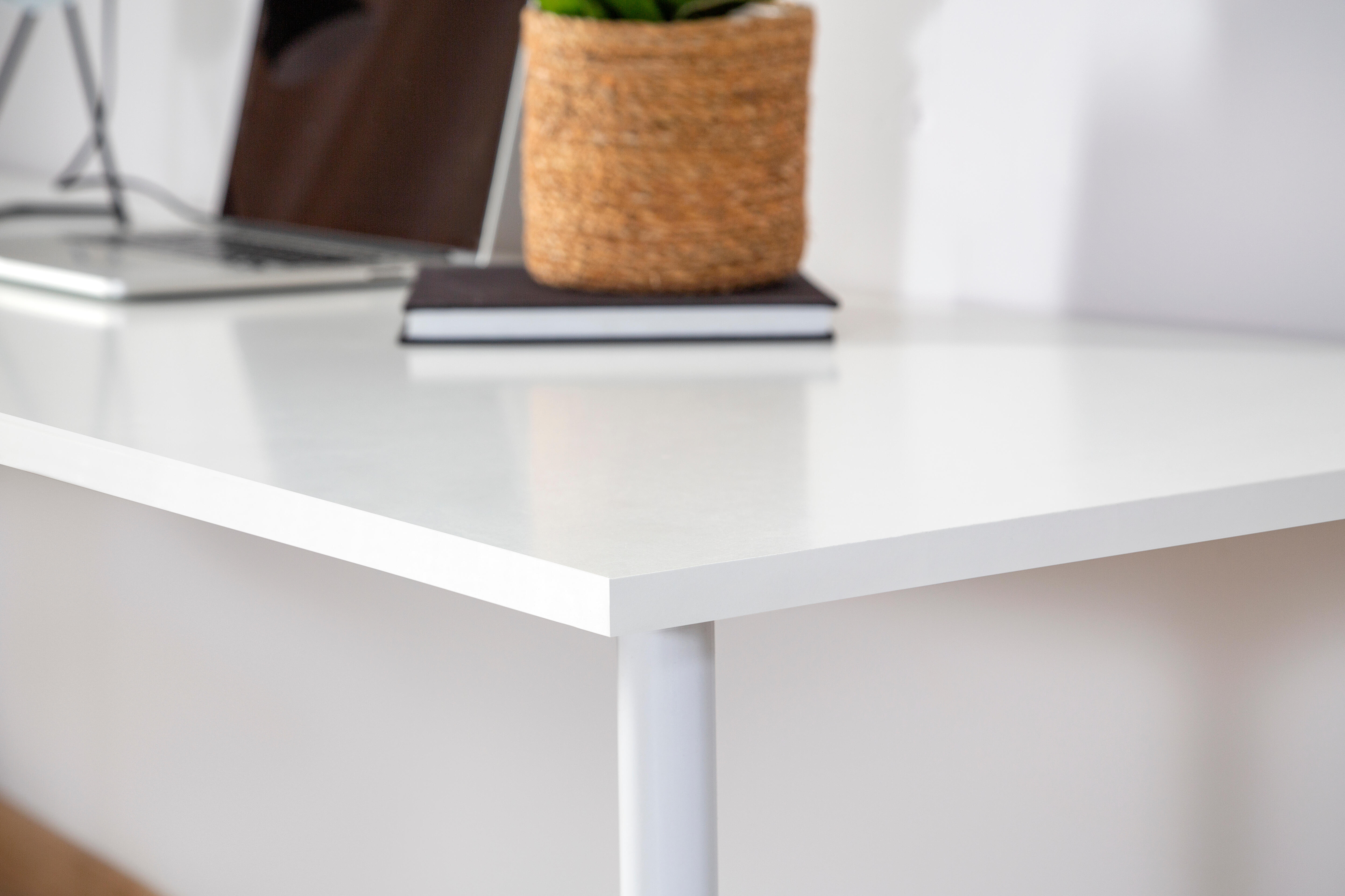 Tablero aglomerado en PVC blanco de 2 cantos 60x200x1,6 cm (anchoxaltoxgrosor) - 7