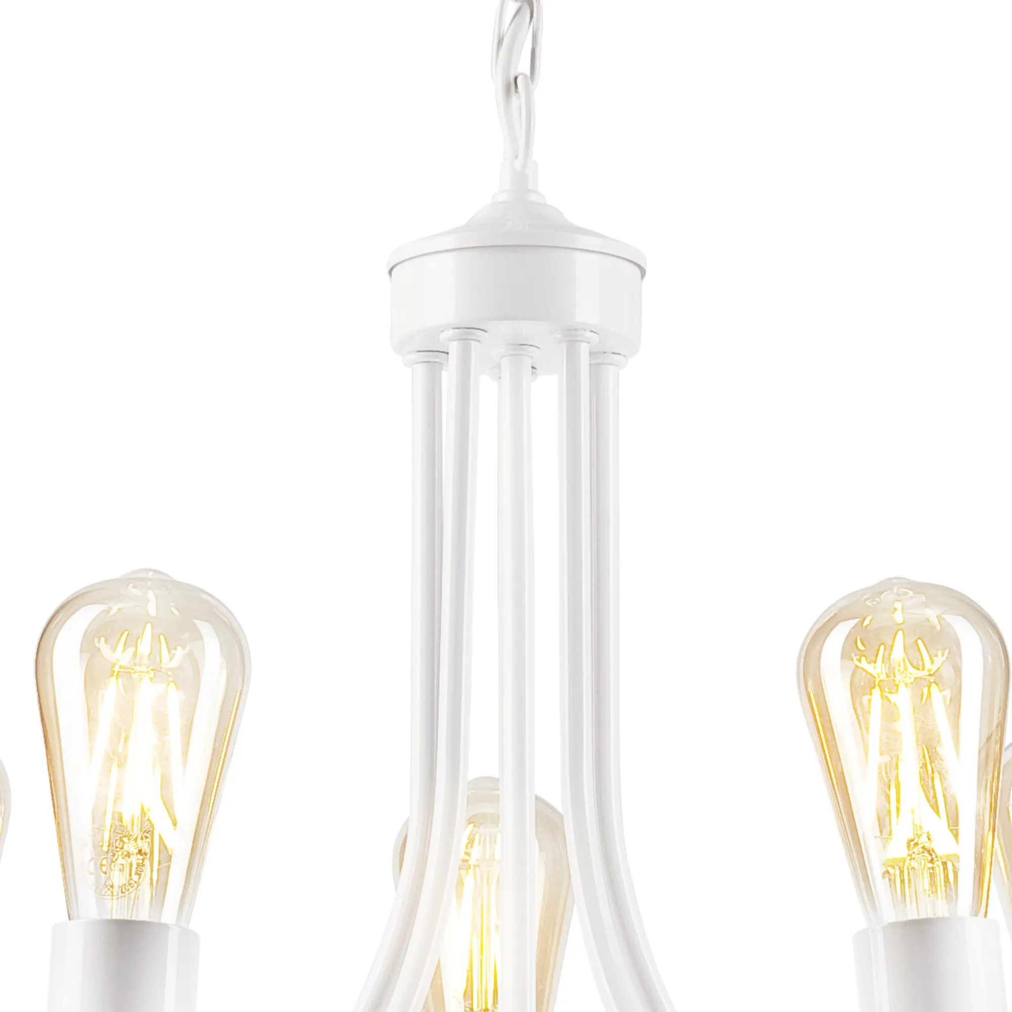 Lampa wisząca Gina biała 5 x E27 Lamkur - 6