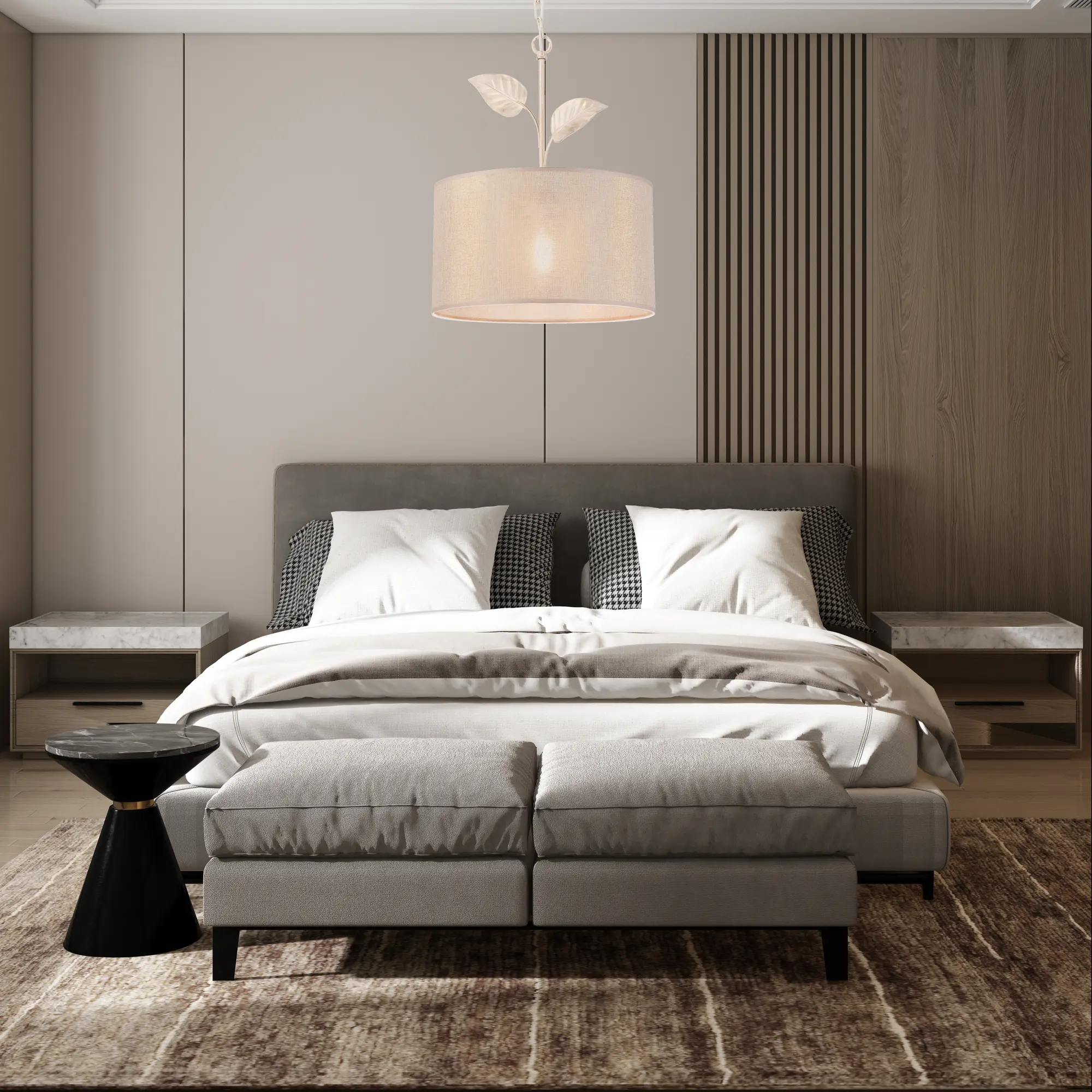 Lampa wisząca Noemi złota E27 Lamkur - 2