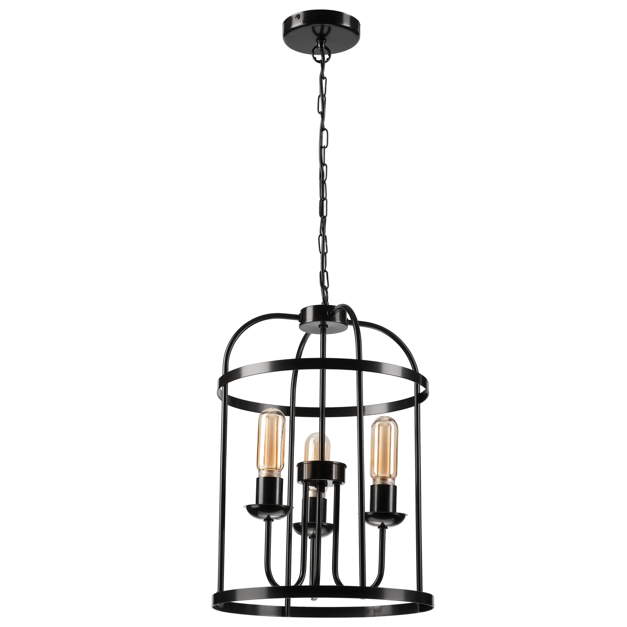 Lampa wisząca Constantine czarna 3 x E27 Lamkur