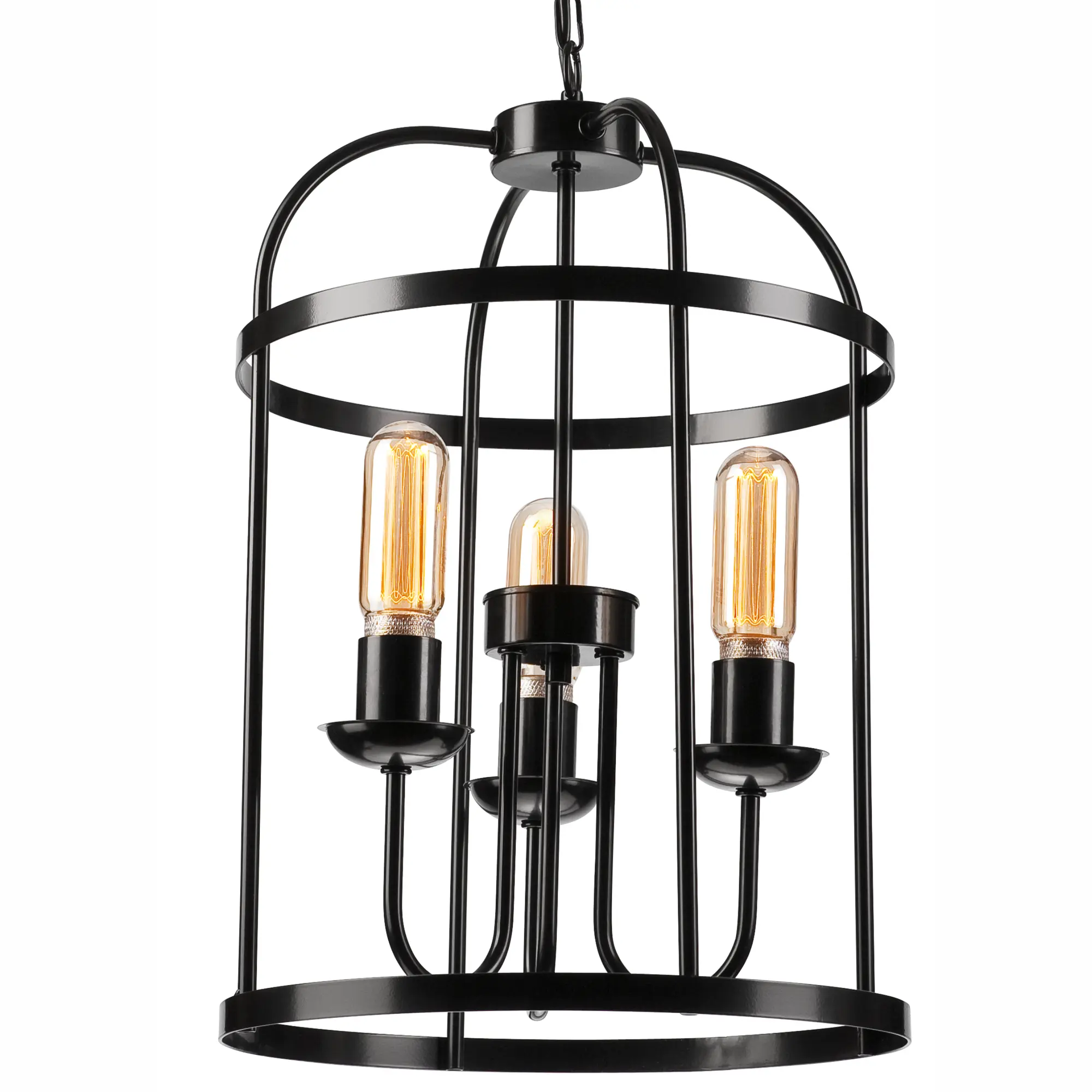 Lampa wisząca Constantine czarna 3 x E27 Lamkur - 6