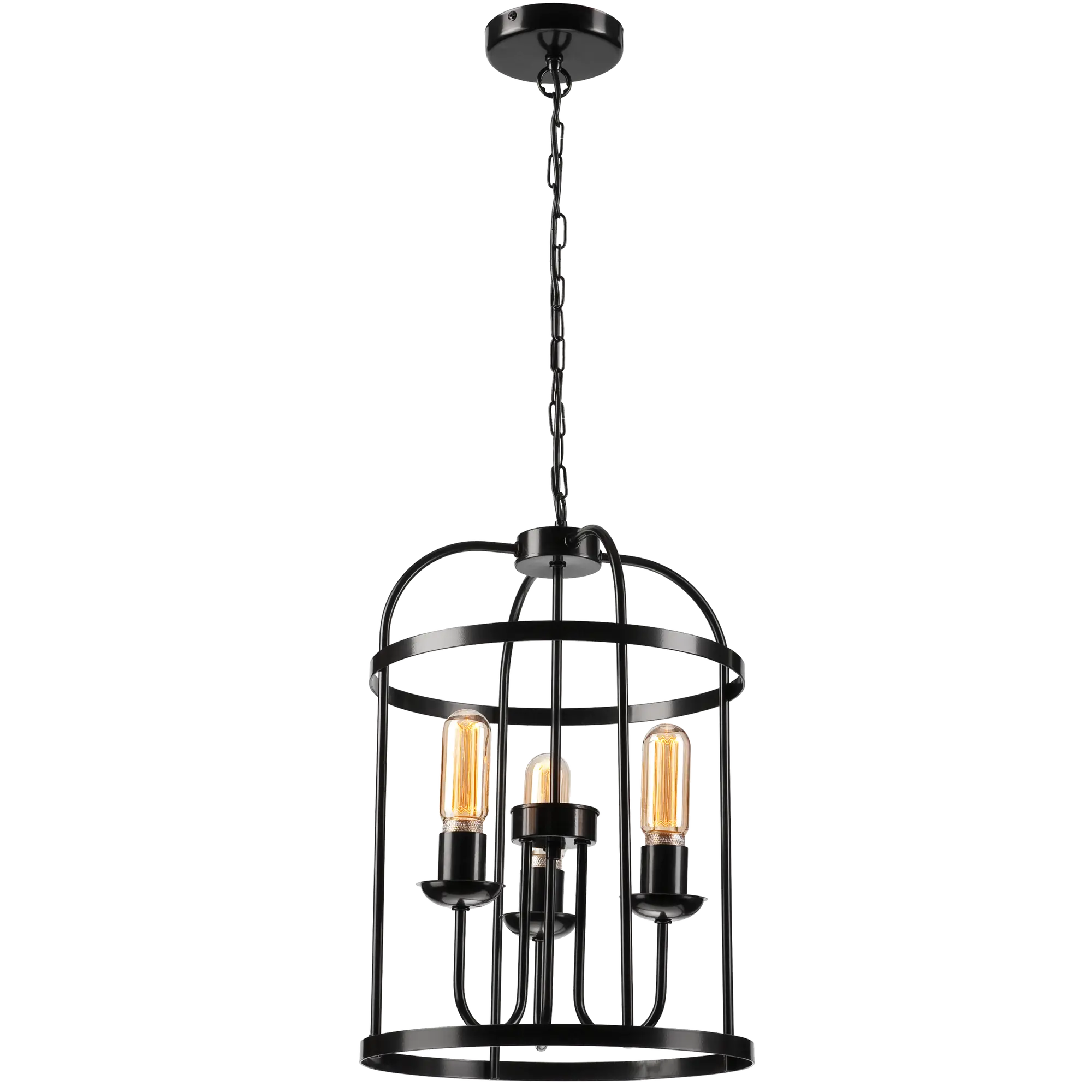 Lampa wisząca Constantine czarna 3 x E27 Lamkur - 4