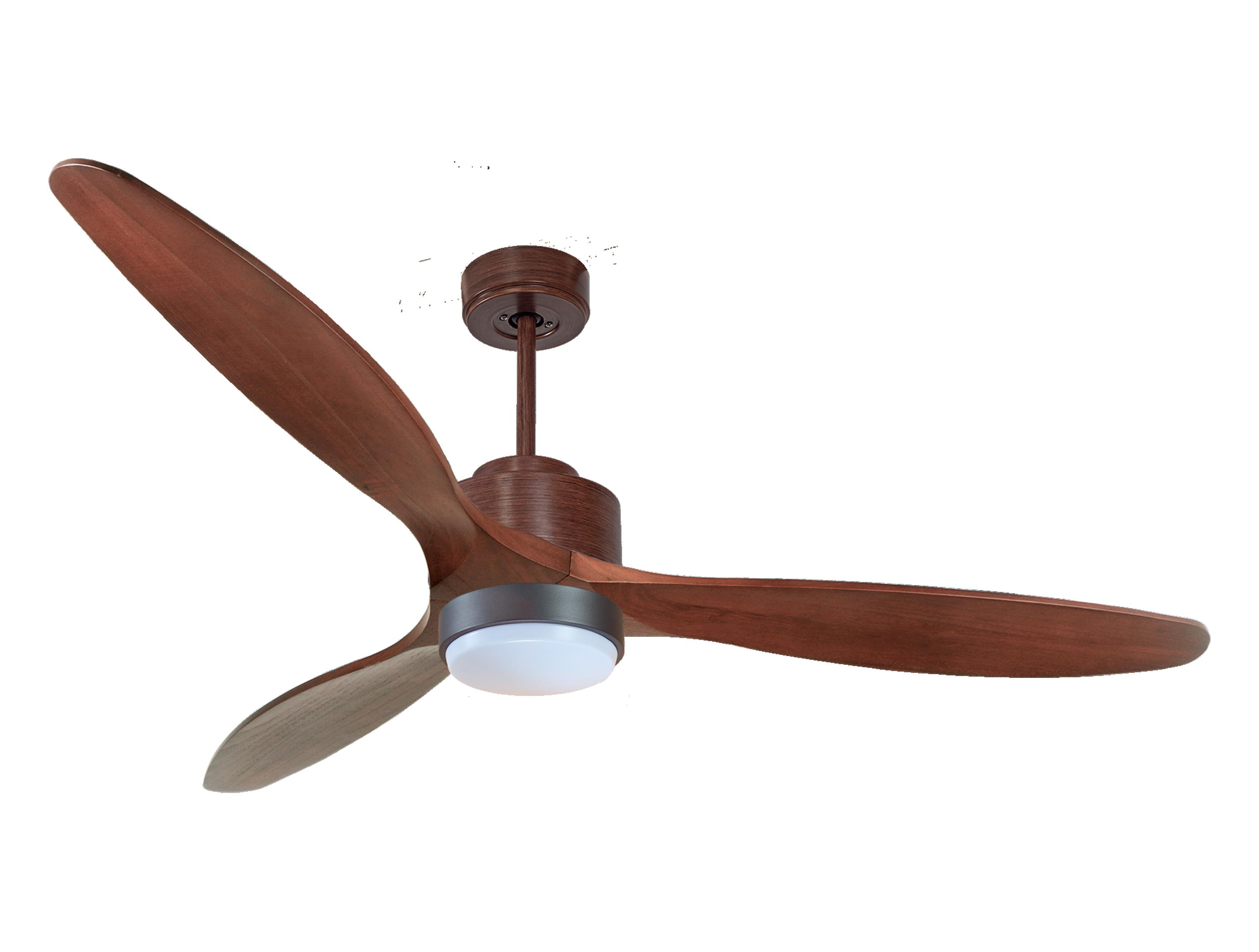 Ventilador de techo con luz motor dc lima d166 05 16 11 klassfan marrón 166 cm
