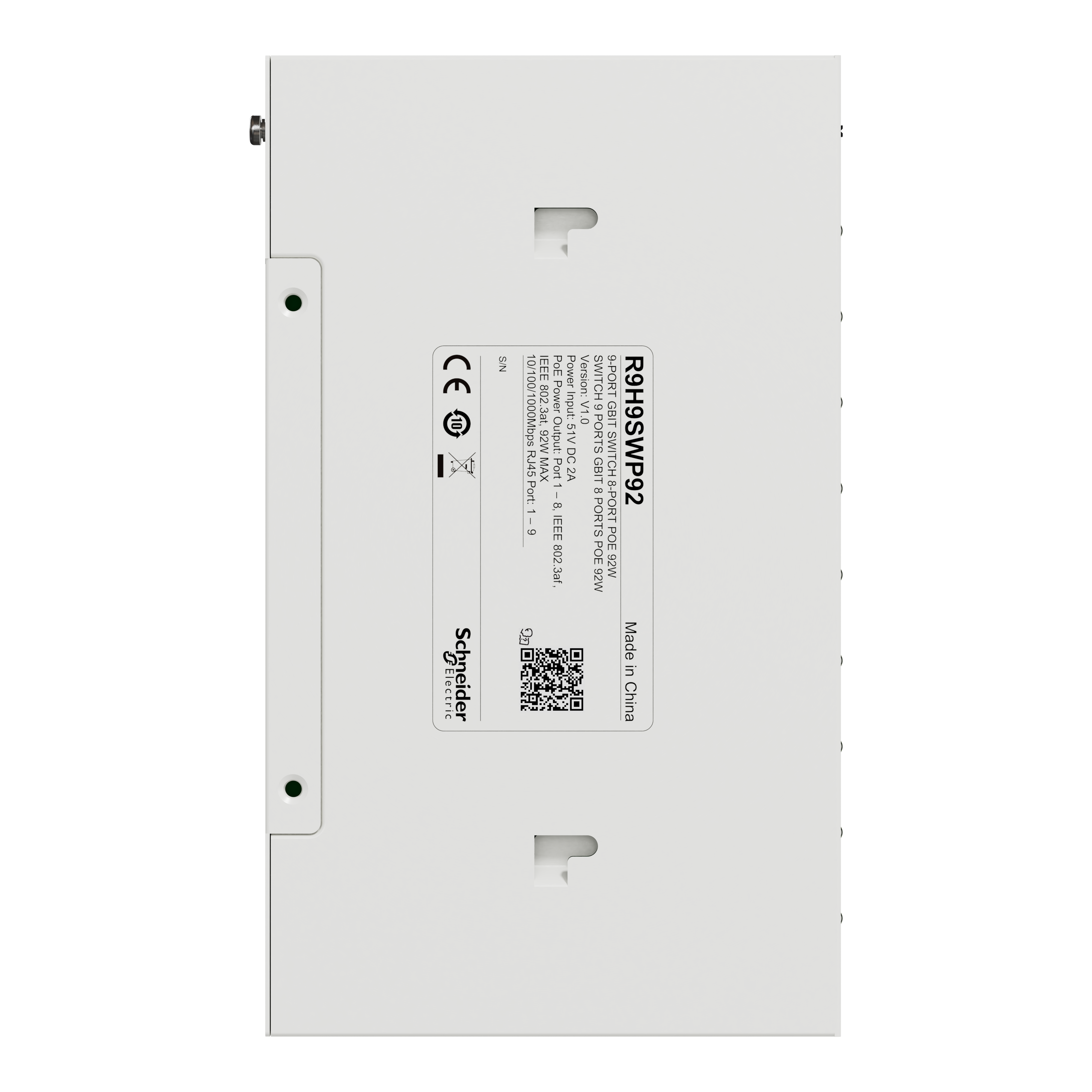 Switch Ethernet PoE 8 ports sortie 1 Gbits RJ45 30W total 92W SCHNEIDER ELECTRIC - 8
