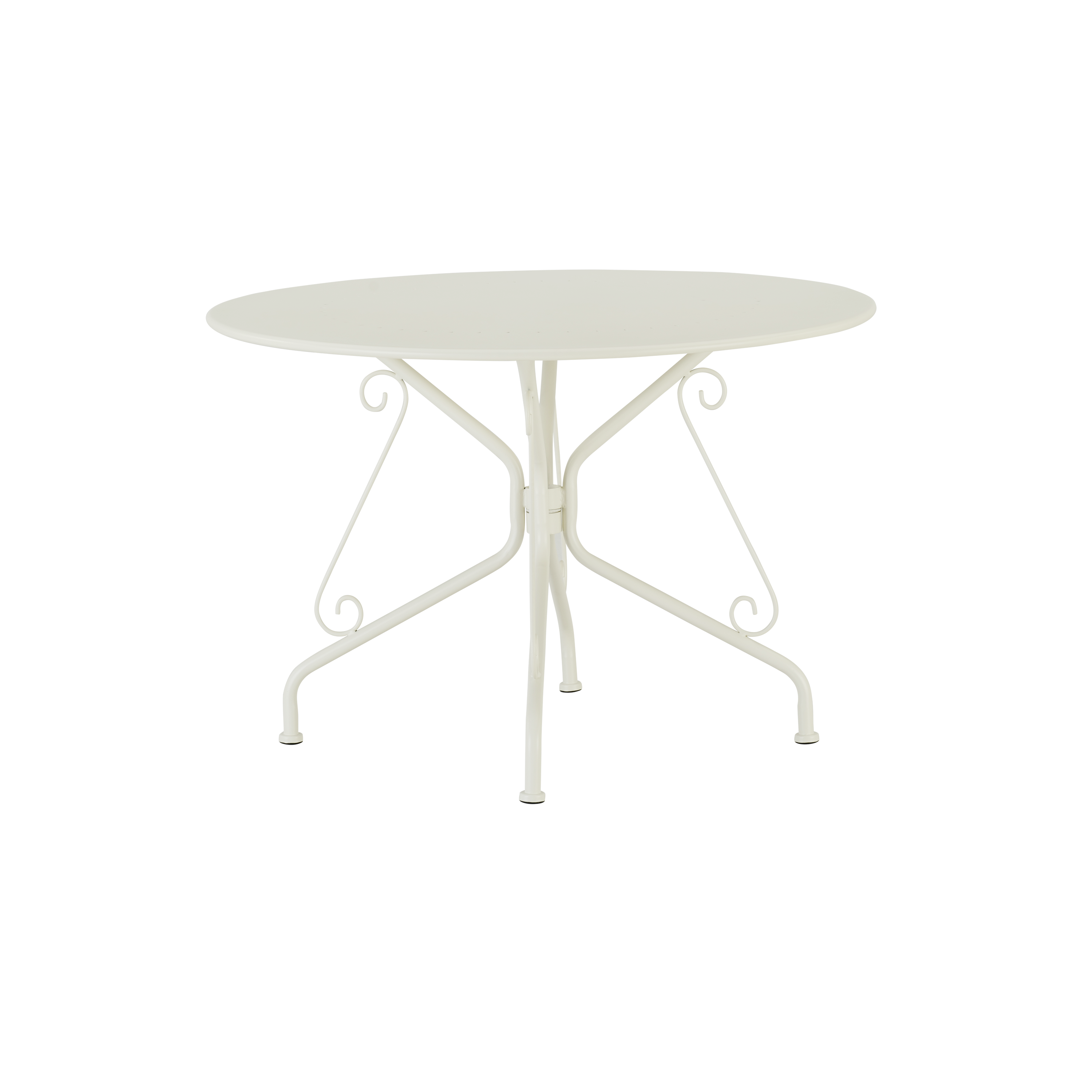 Mesa para jardim redonda 110 cm creme Naterial Romeo - 3