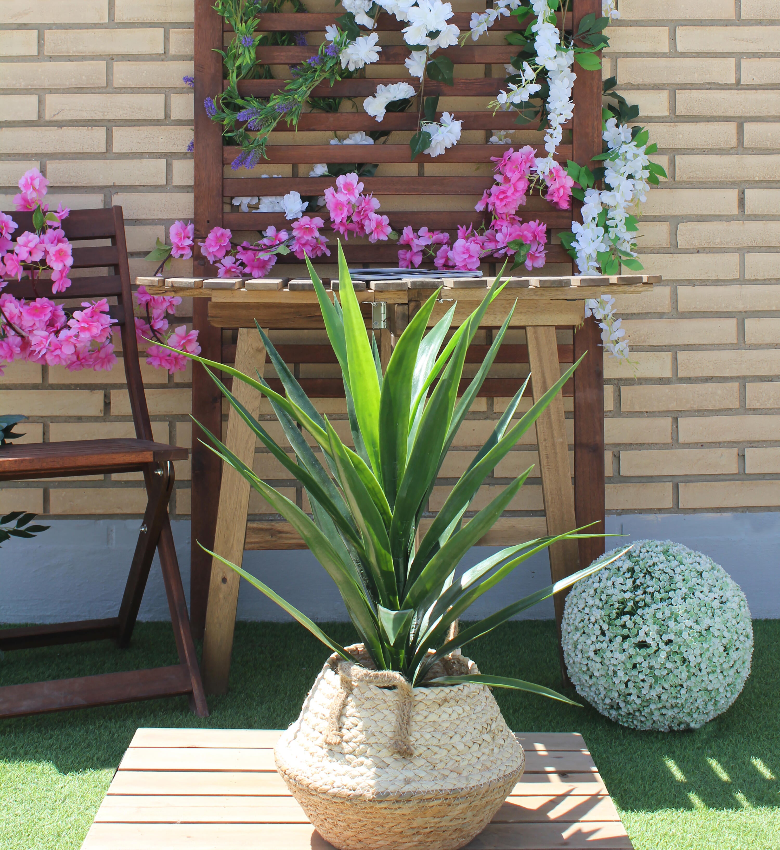 Planta artificial 75x25 cm verde - 2