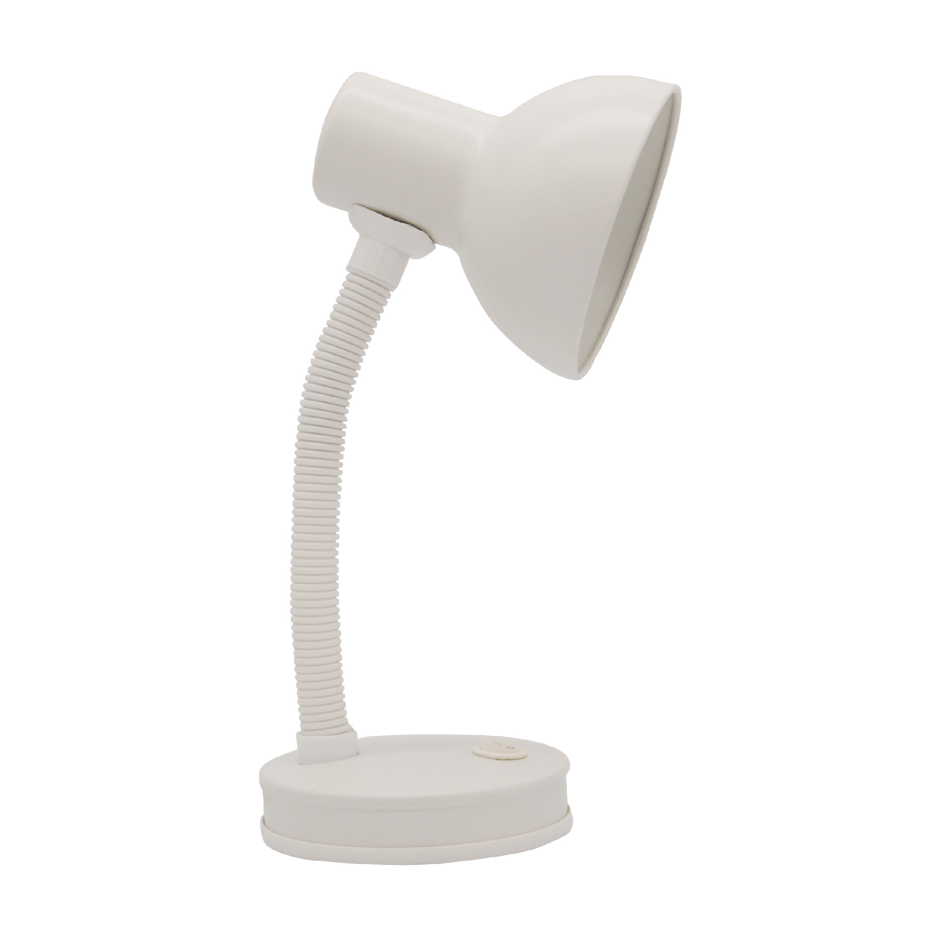 Lampe de bureau Buro, acier, blanc, H.32 cm INSPIRE, E27 - 3