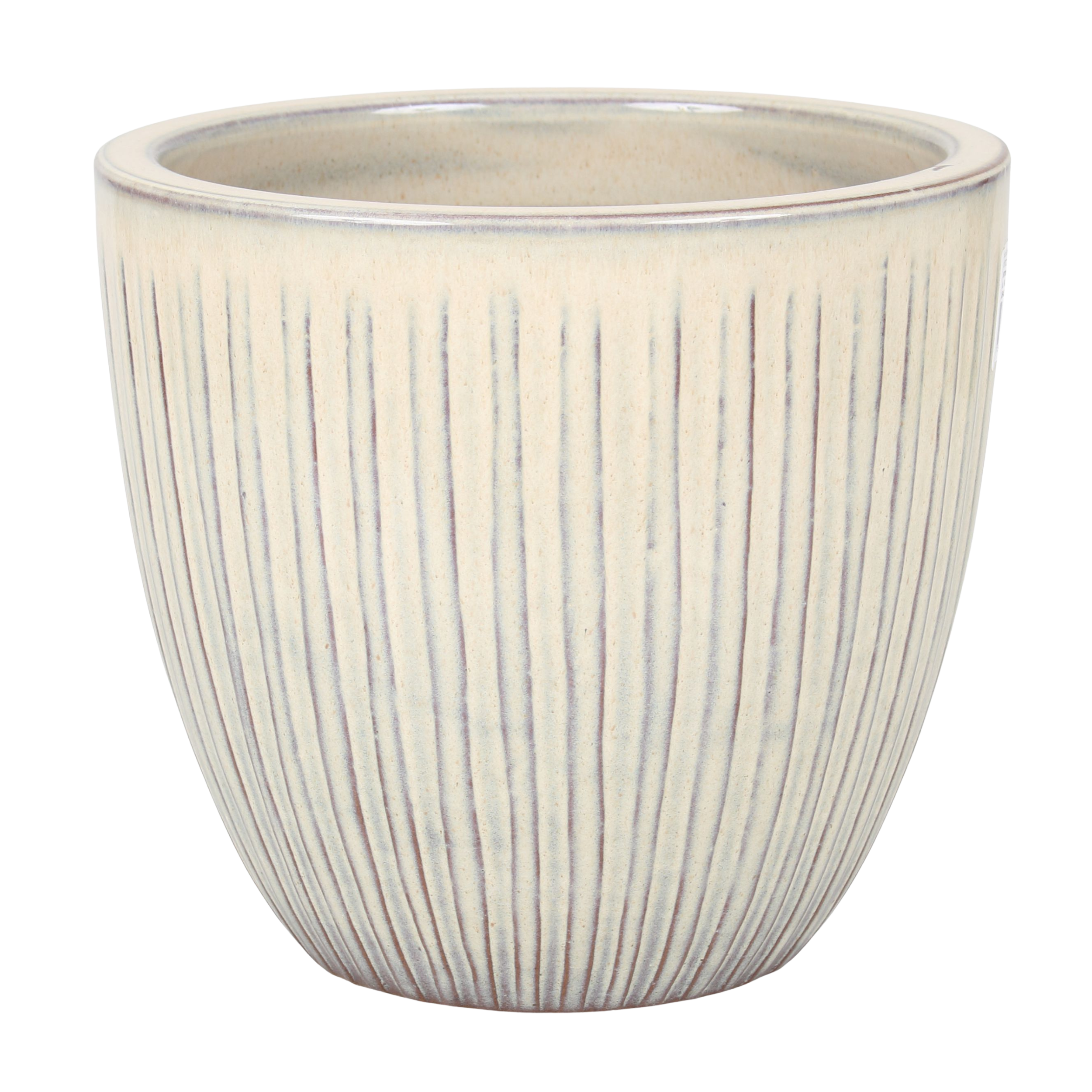 Donica szkliwiona śr. 36 cm kremowa Cermax