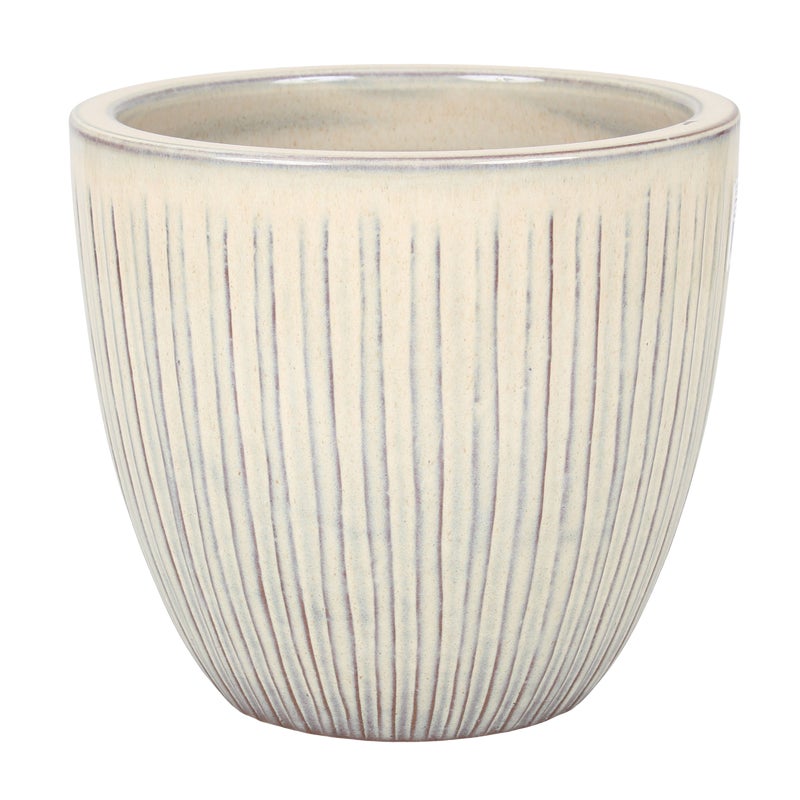 Donica szkliwiona śr. 36 cm kremowa Cermax