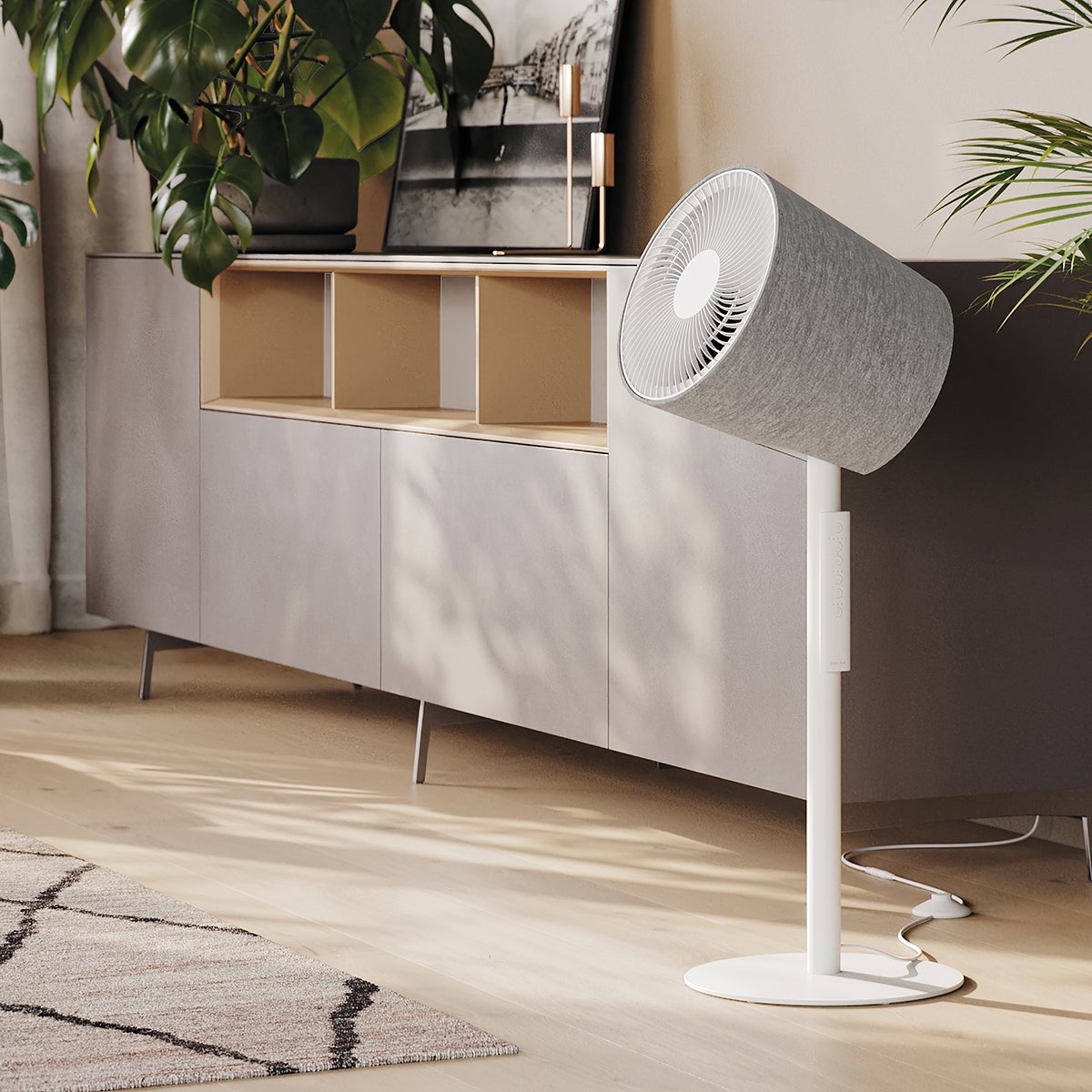 Ventilateur Stadler Form Otto - Bambou Et Noir - Sol/table - 50W - Neuf