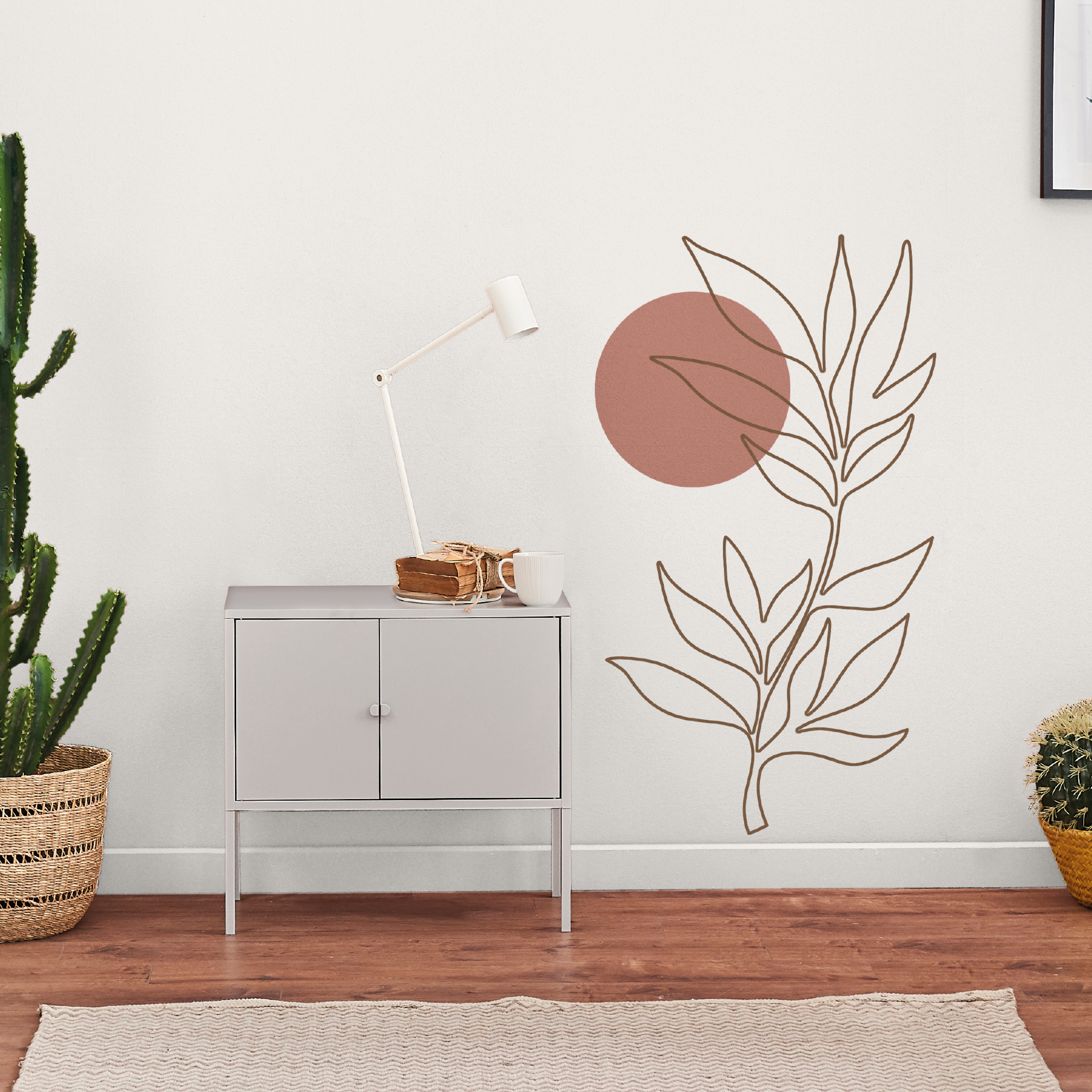 Peinture mur marron satin MAISON DECO Pochoir 0.01L - 3