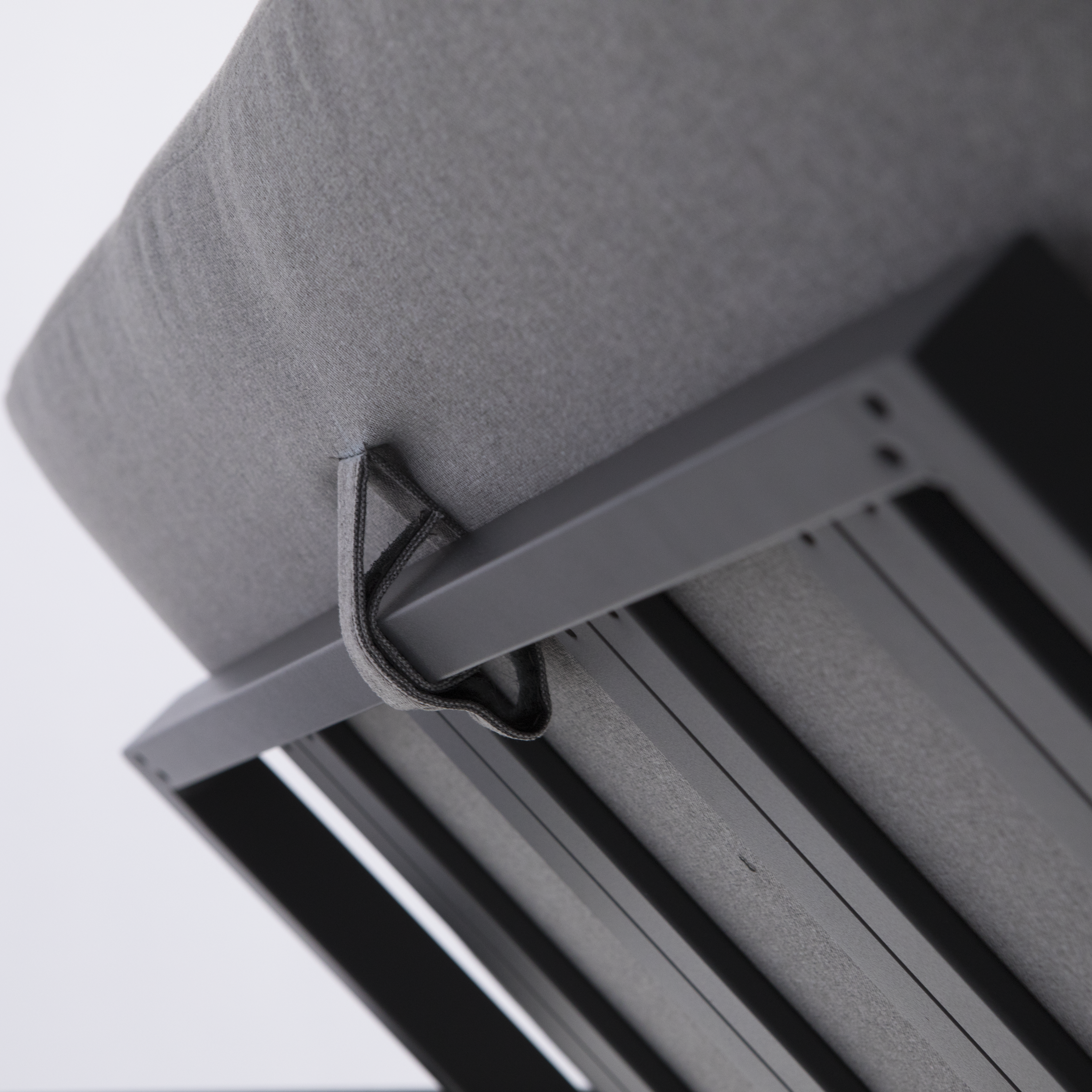 Salon d'angle en aluminium anthracite 10 personnes Naxos II NATERIAL - 13