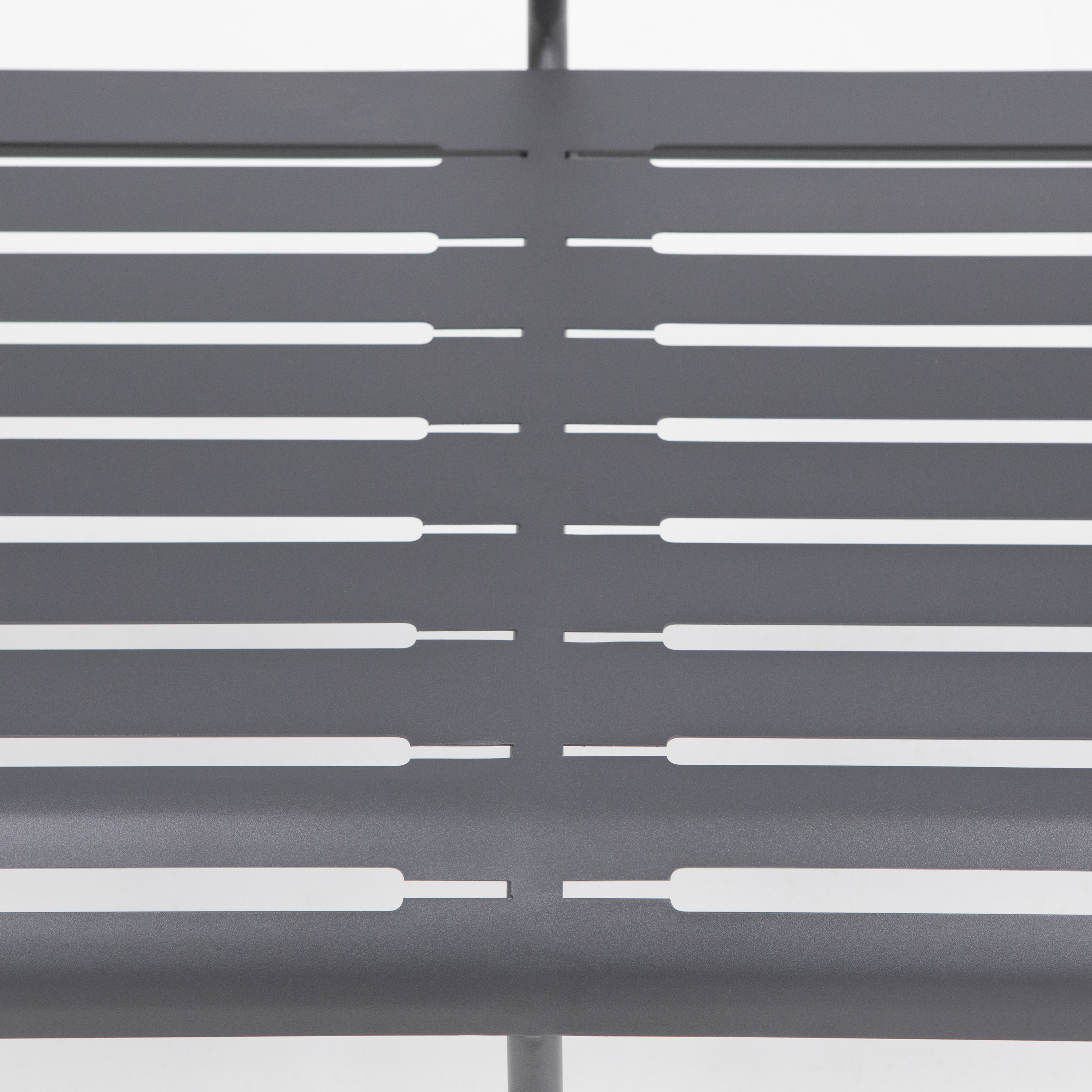 Divano da giardino in acciaio antracite con braccioli Cafe, 2 posti - 15