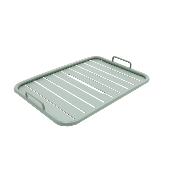Bandeja NATERIAL Café II de acero verde de Ø 63 cm