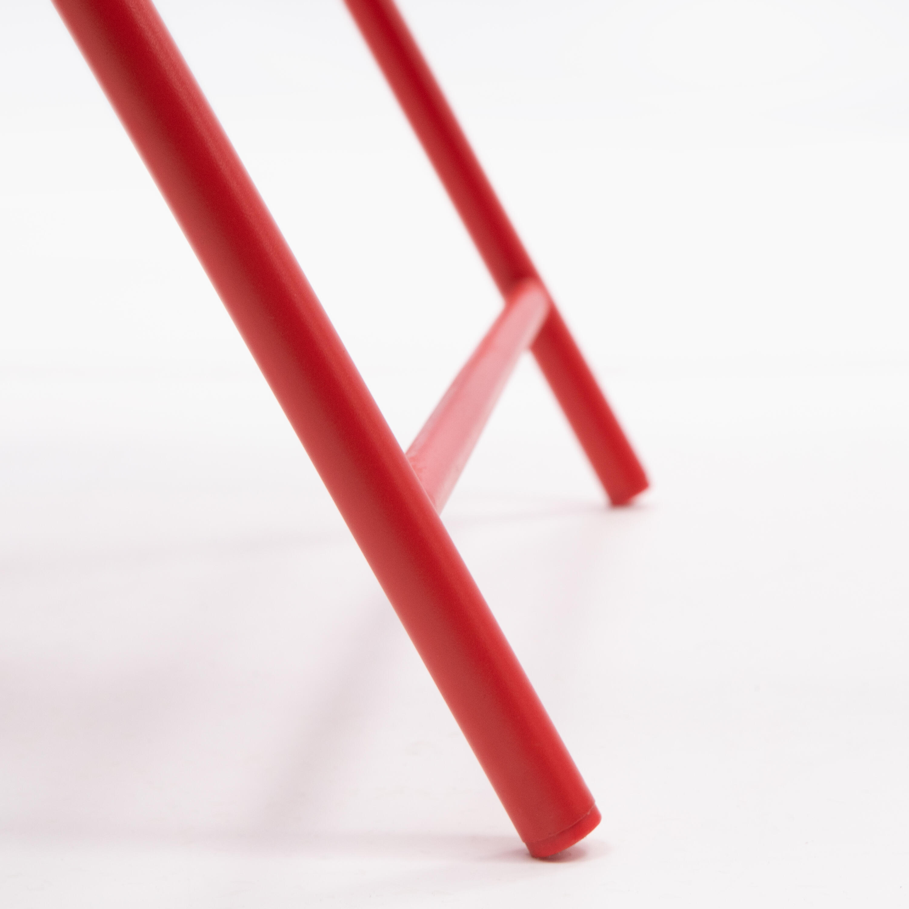 Set de 2 sillas de jardín NAERIAL Café II de acero rojo - 12