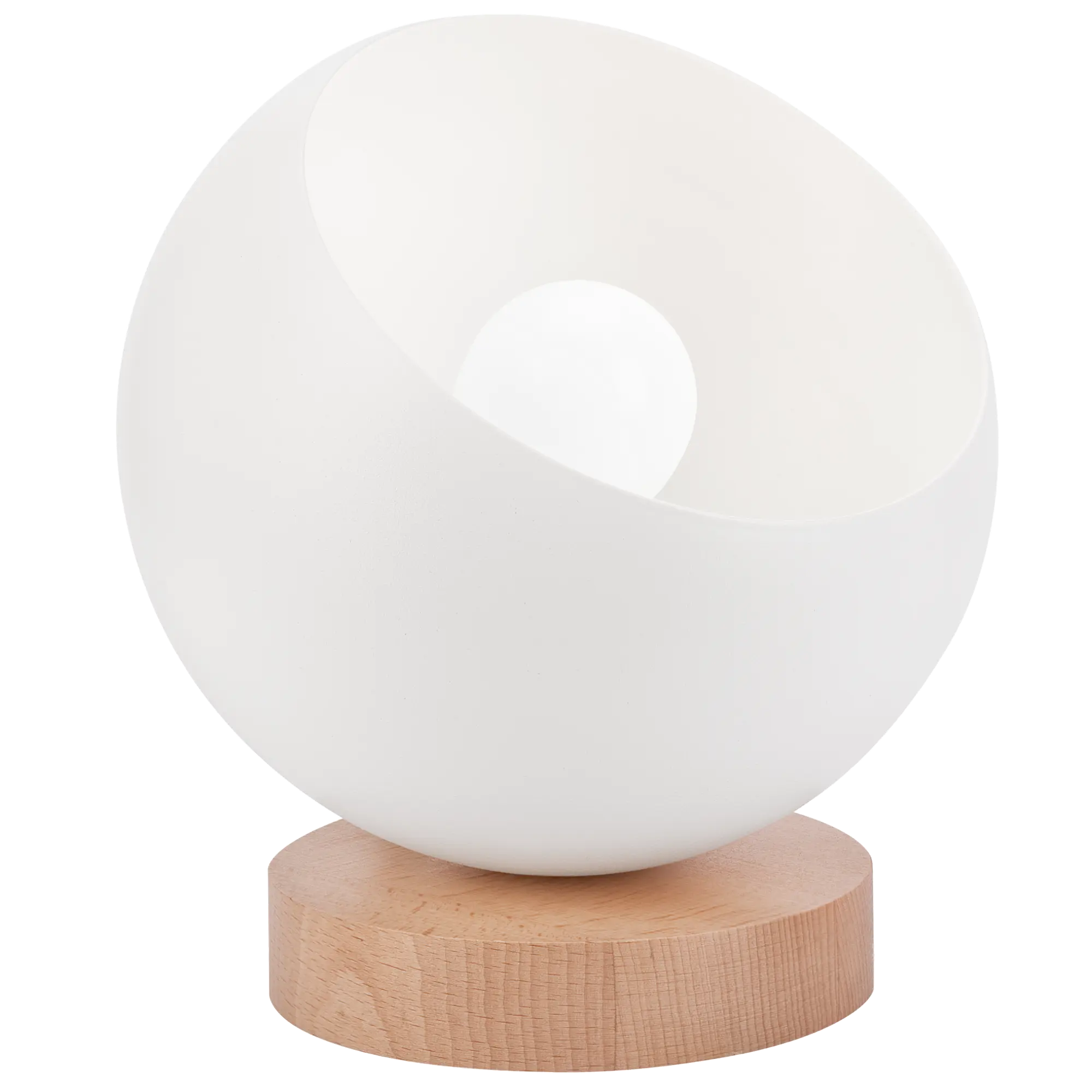 Lampa stołowa Ava Ball biała E27 Lamkur