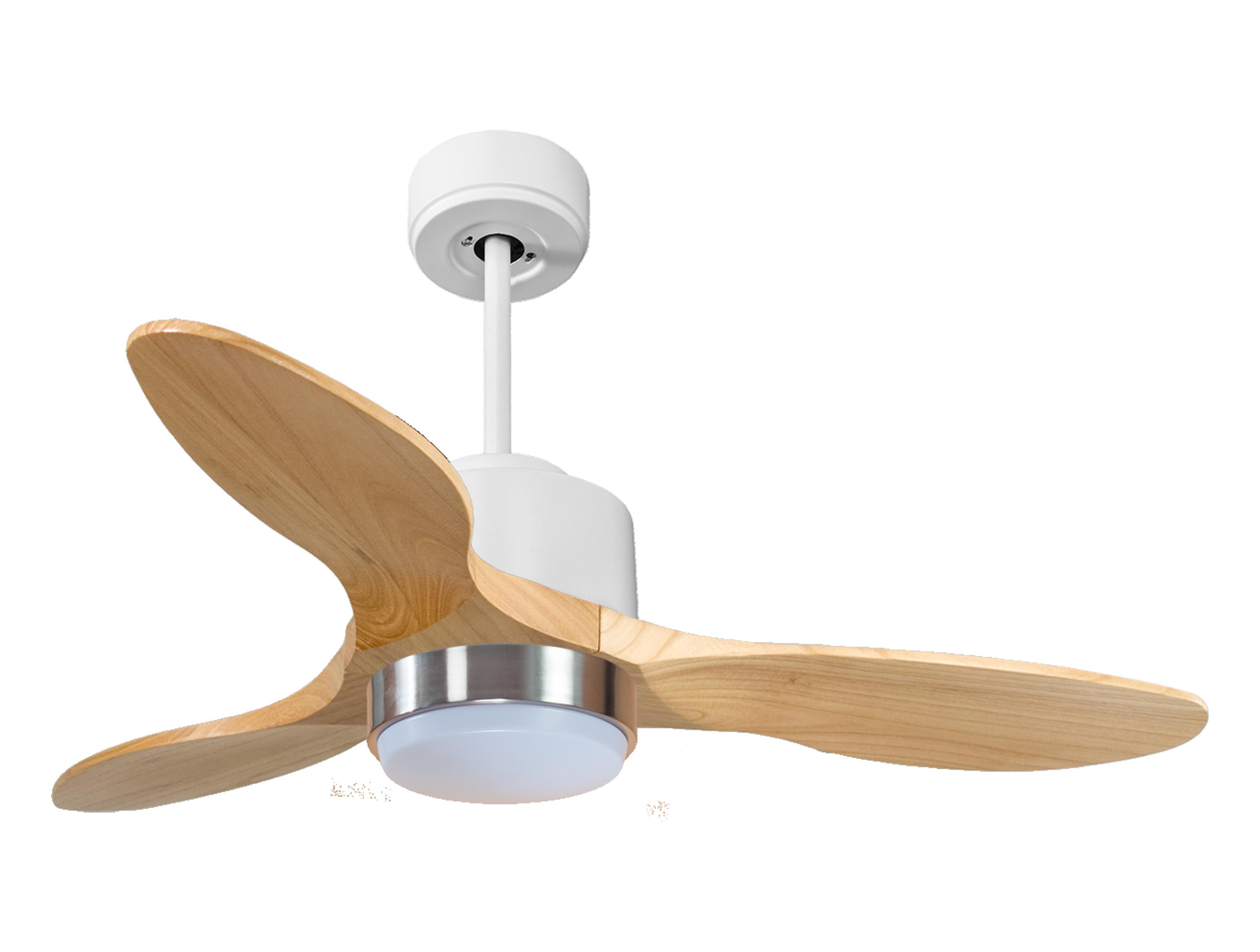 Ventilador de techo con luz motor dc lima d106 06 12 17 klassfan blanco 106 cm
