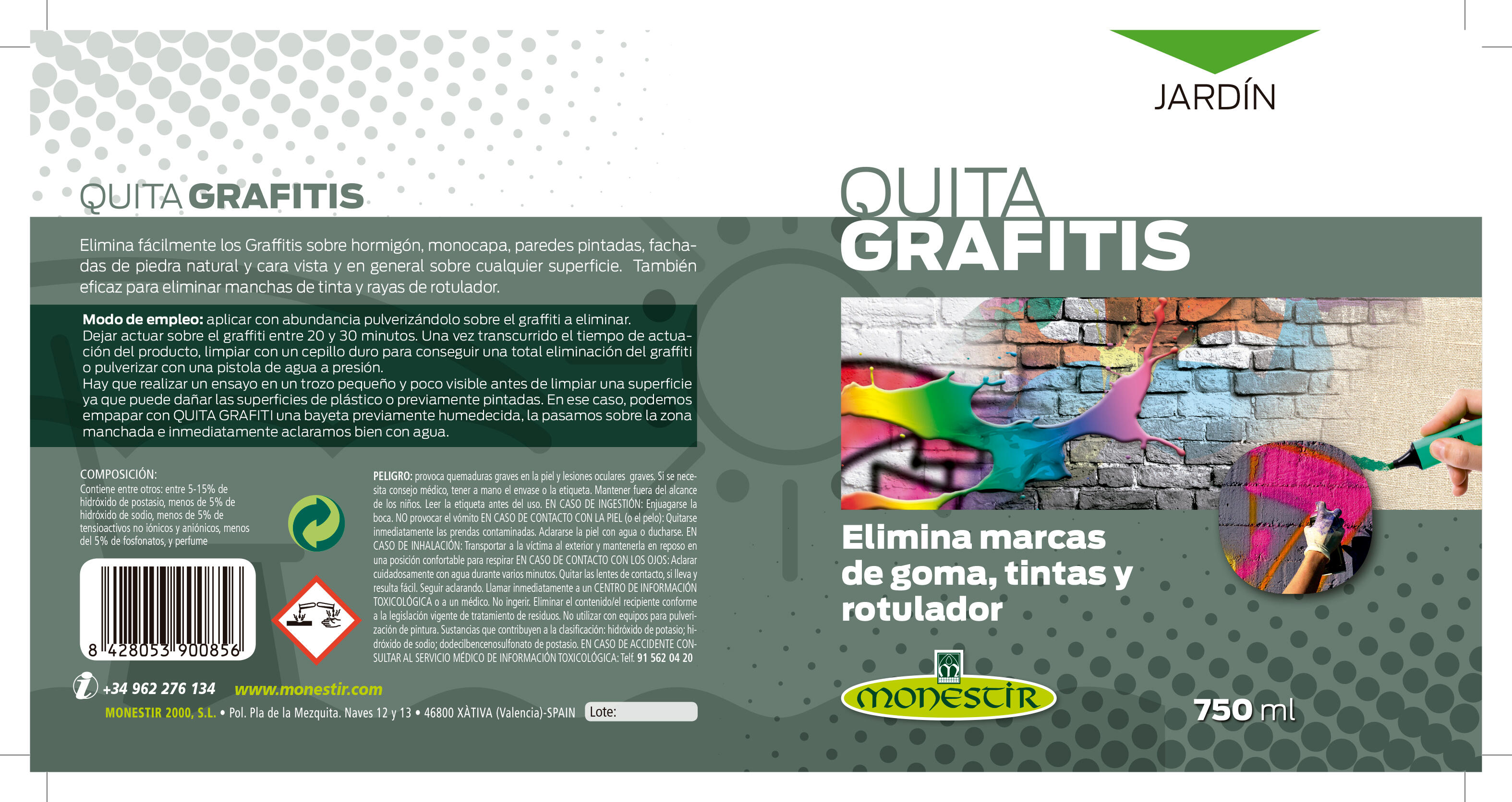 Quitagrafitis MONESTIR 750ml - 4