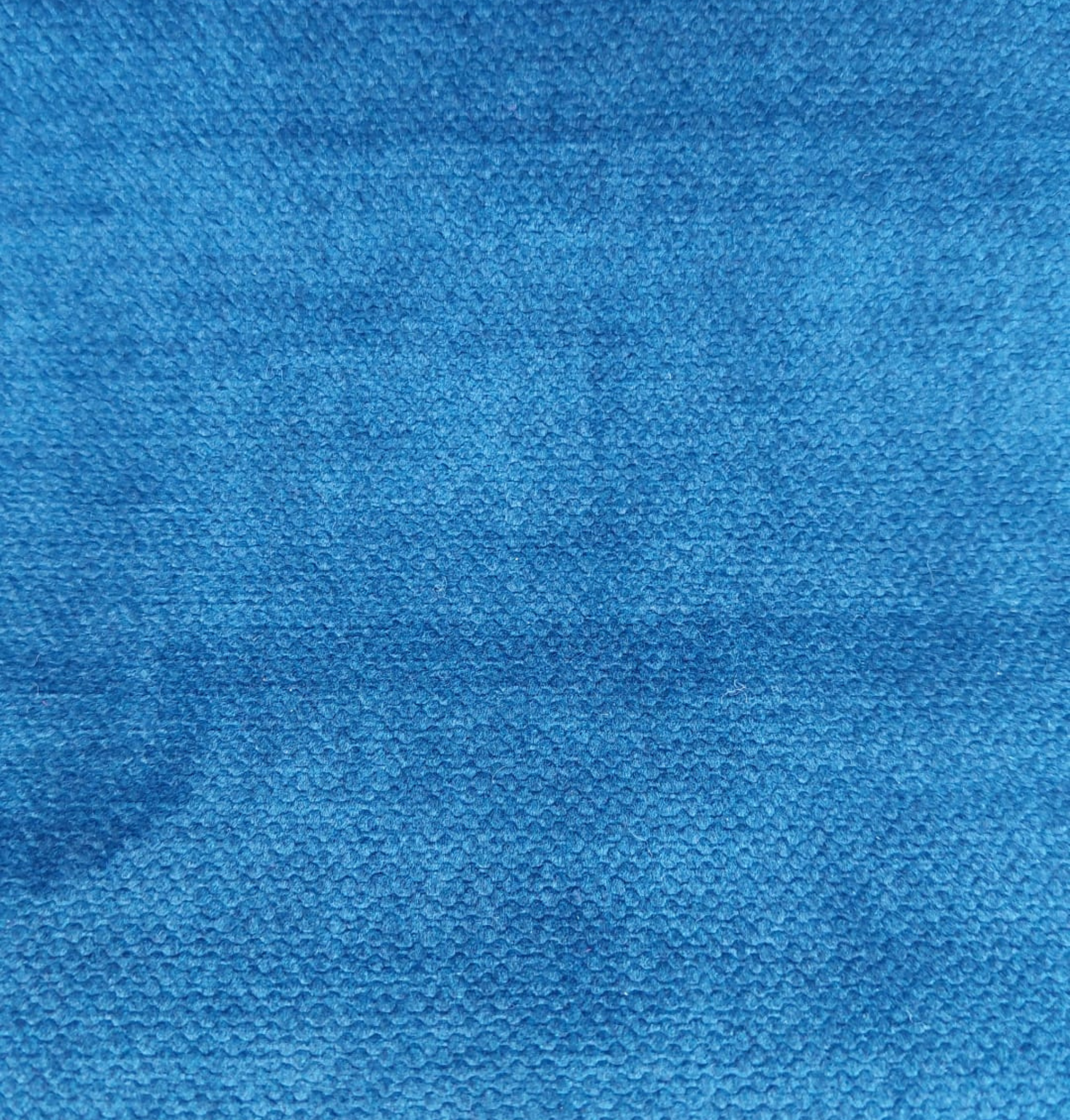 Tela al corte tapicería terciopelo prato azul ancho 140 cm