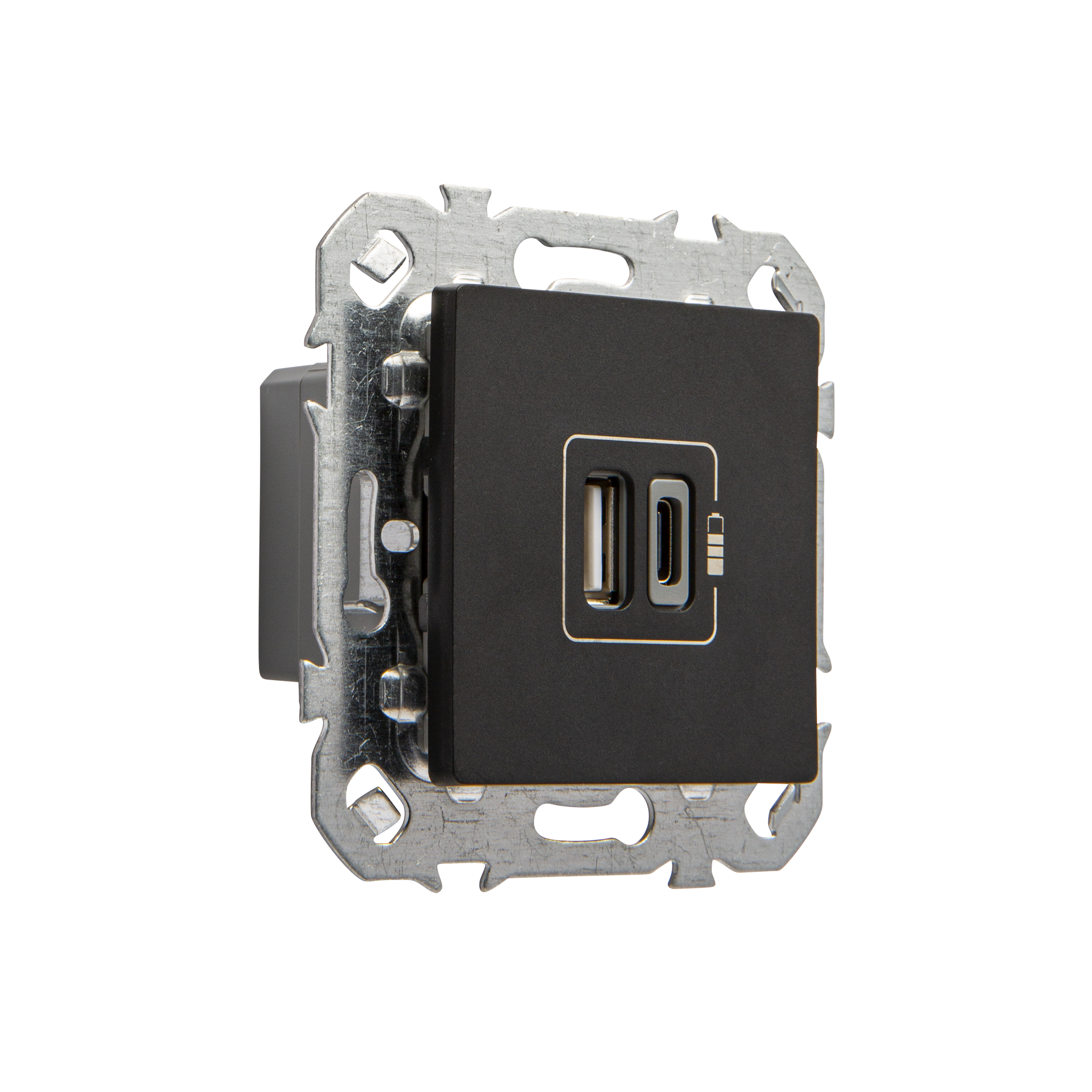 Toma USB-A + USB-C LEXMAN Luxia color negro - 2