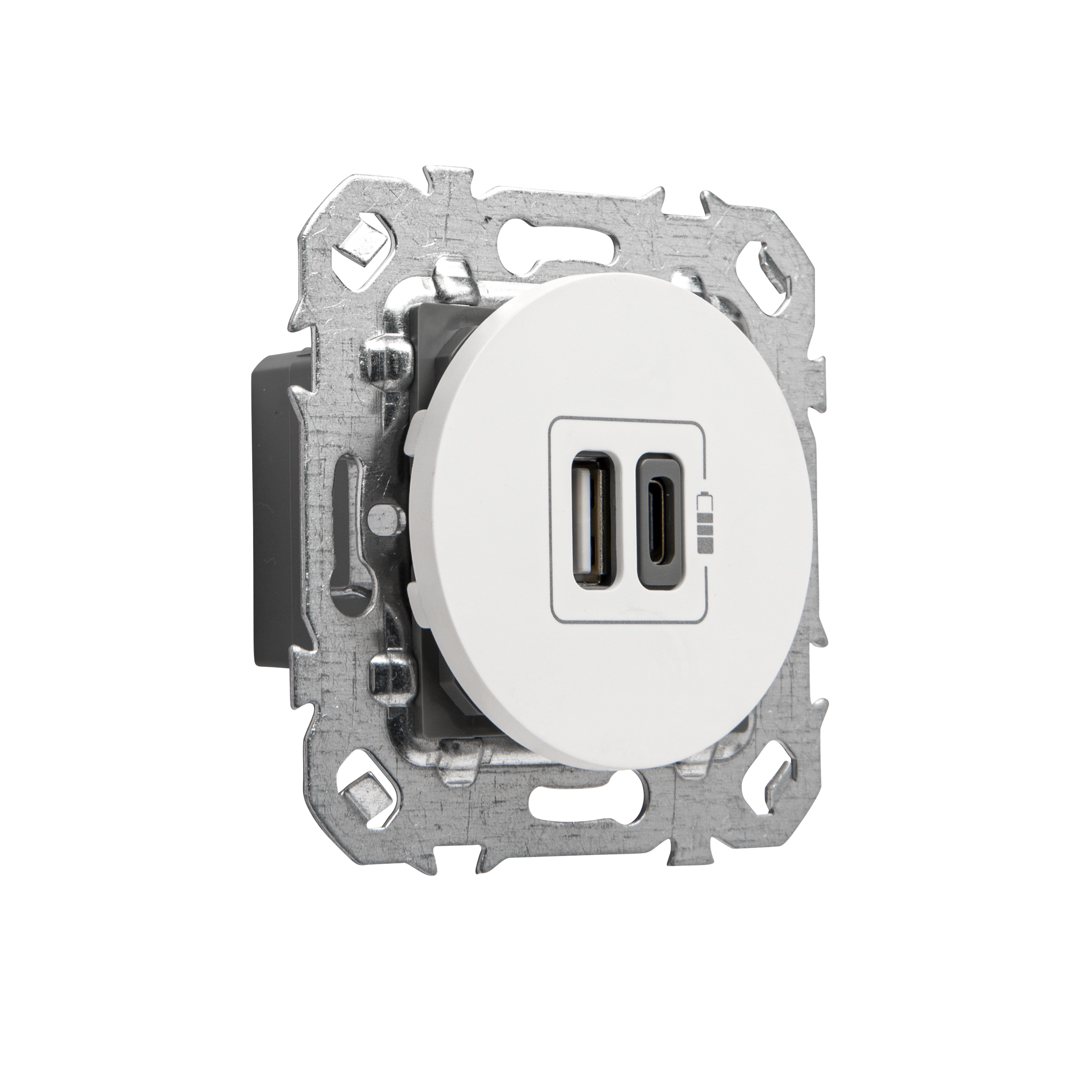 Prise chargeur usb A+C, à assembler Lumia, LEXMAN, blanc - 2